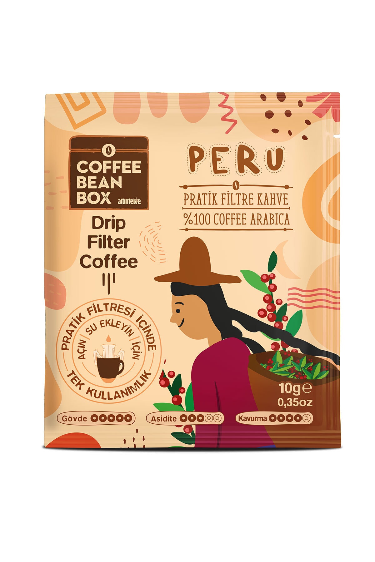 Coffeebeanbox Peru Pratik Filtre Kahve 10 gr