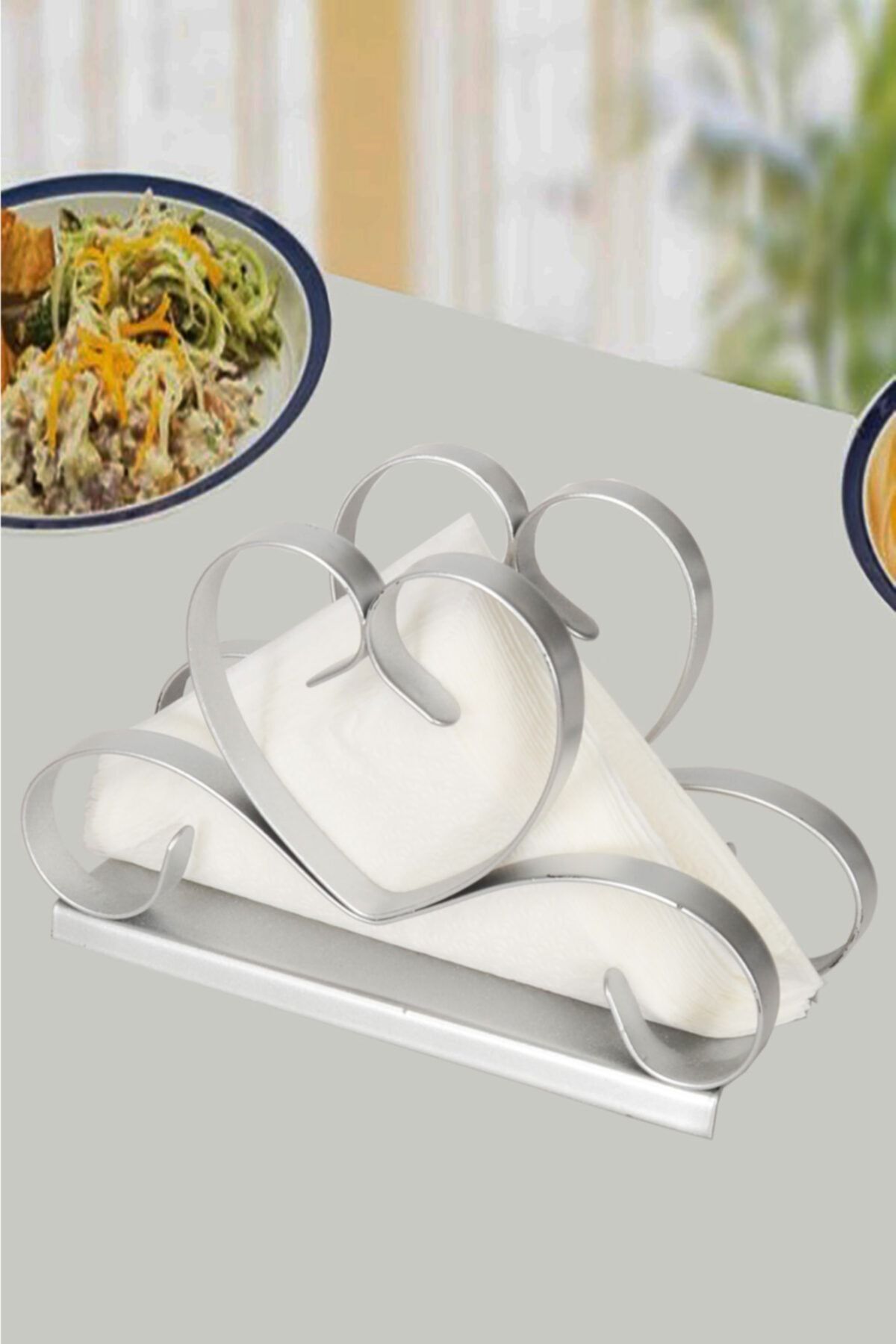 VENON Home Love Peçetelik Silver Gümüş