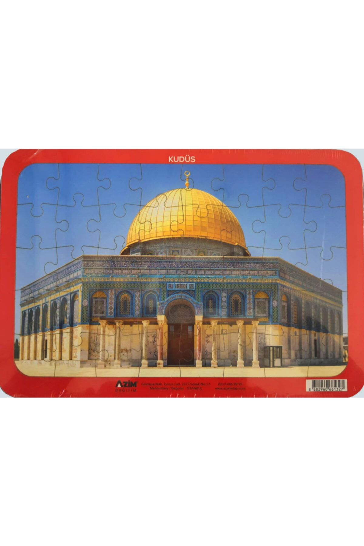 Azim Dağıtım Ahşap Puzzle - Kudüs 30x21cm