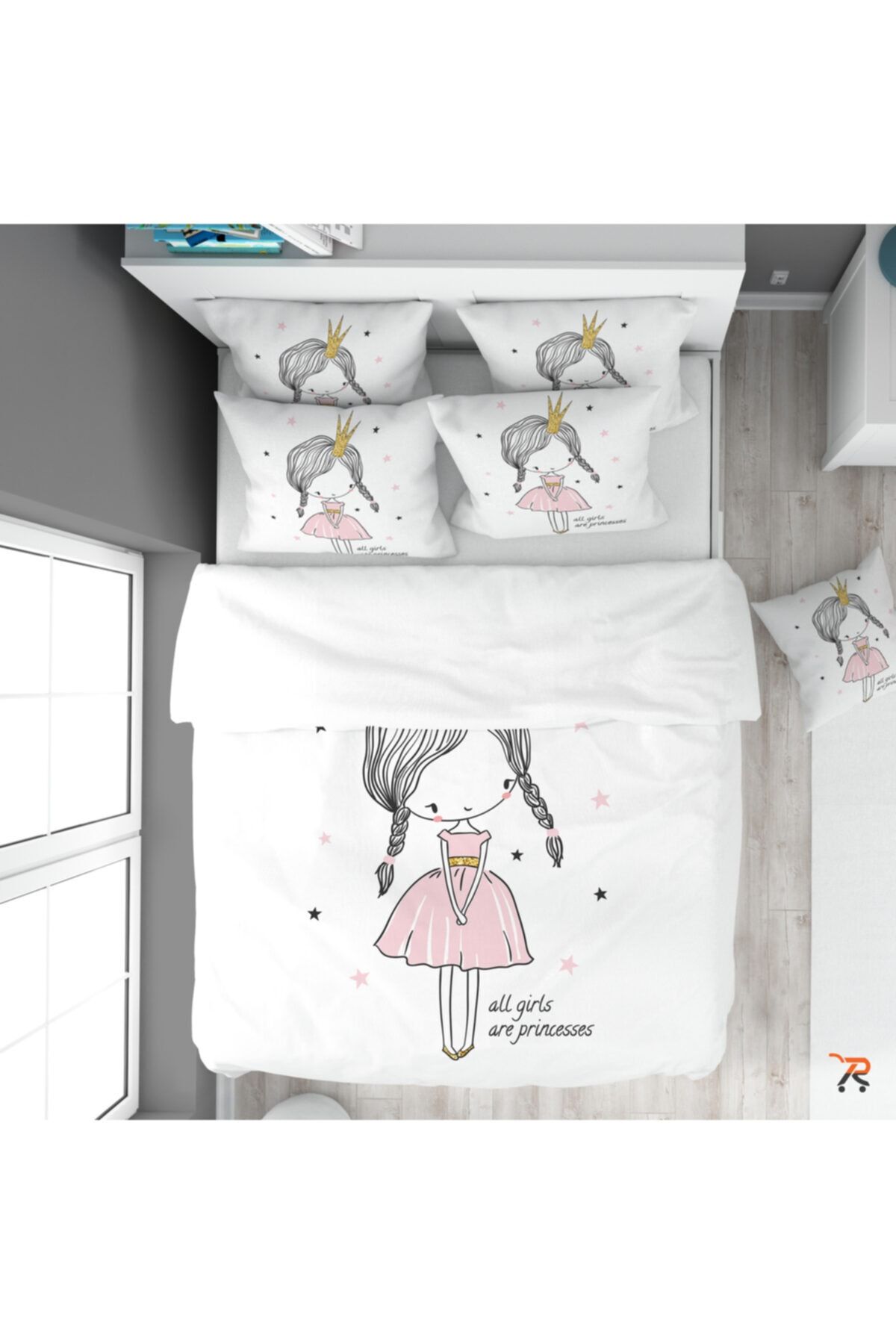 Çekirdek Home Küçük Prenses Çocuk Nevresim Takımı %100 Pamuk Saten