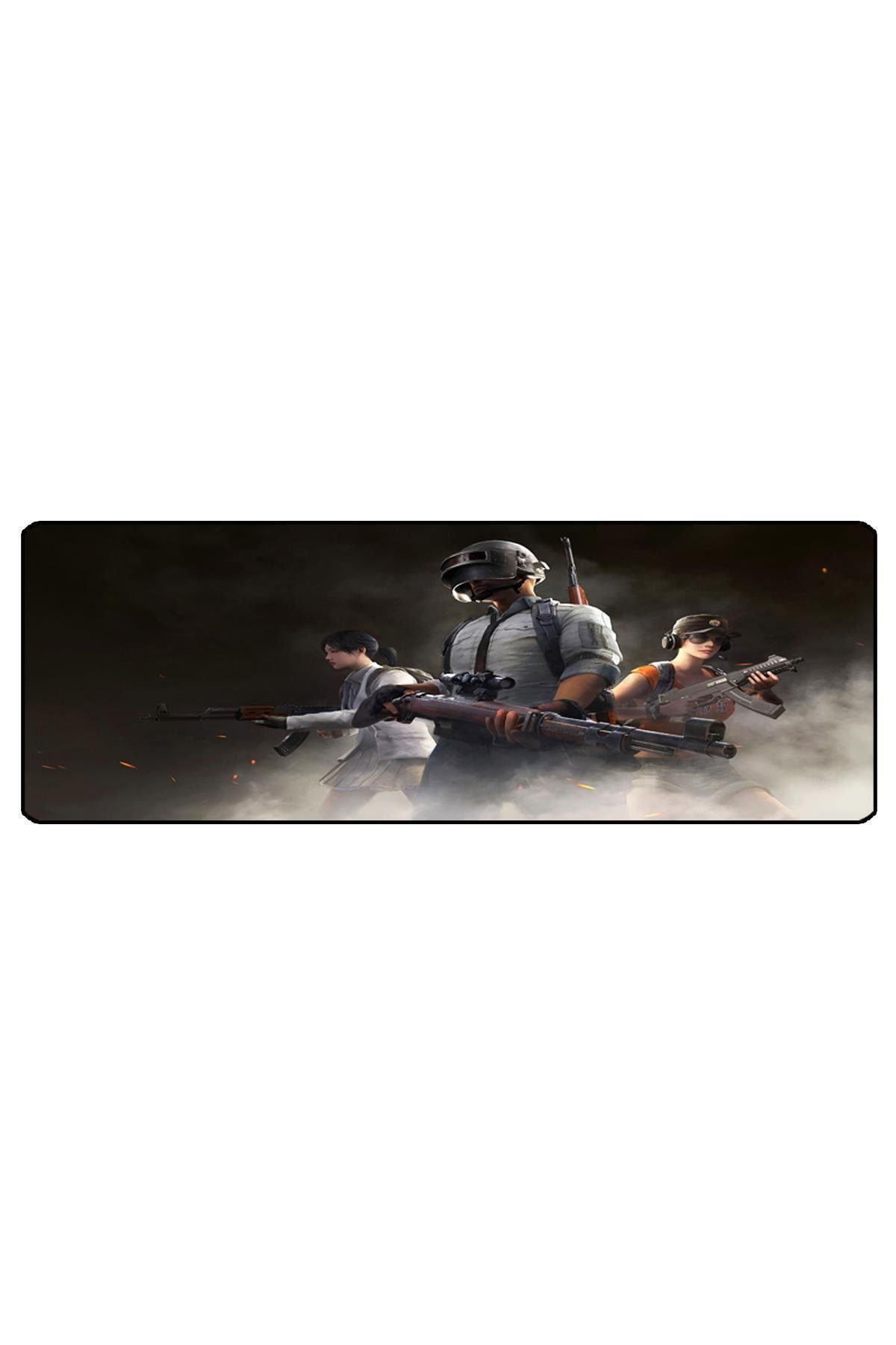 Gamingpadci 70x30 Cm Pubg People Dikişli Kaydırmaz Taban Speed Ver. Mouse Pad Oyuncu Gaming