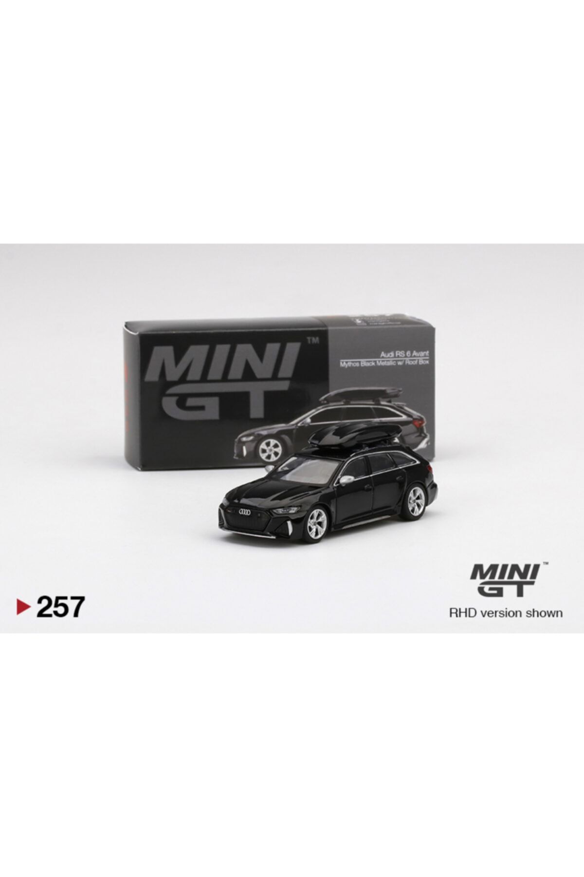 mini gt Audi Rs 6 Avant Mythos Black Metallic 1:64 Model Araba
