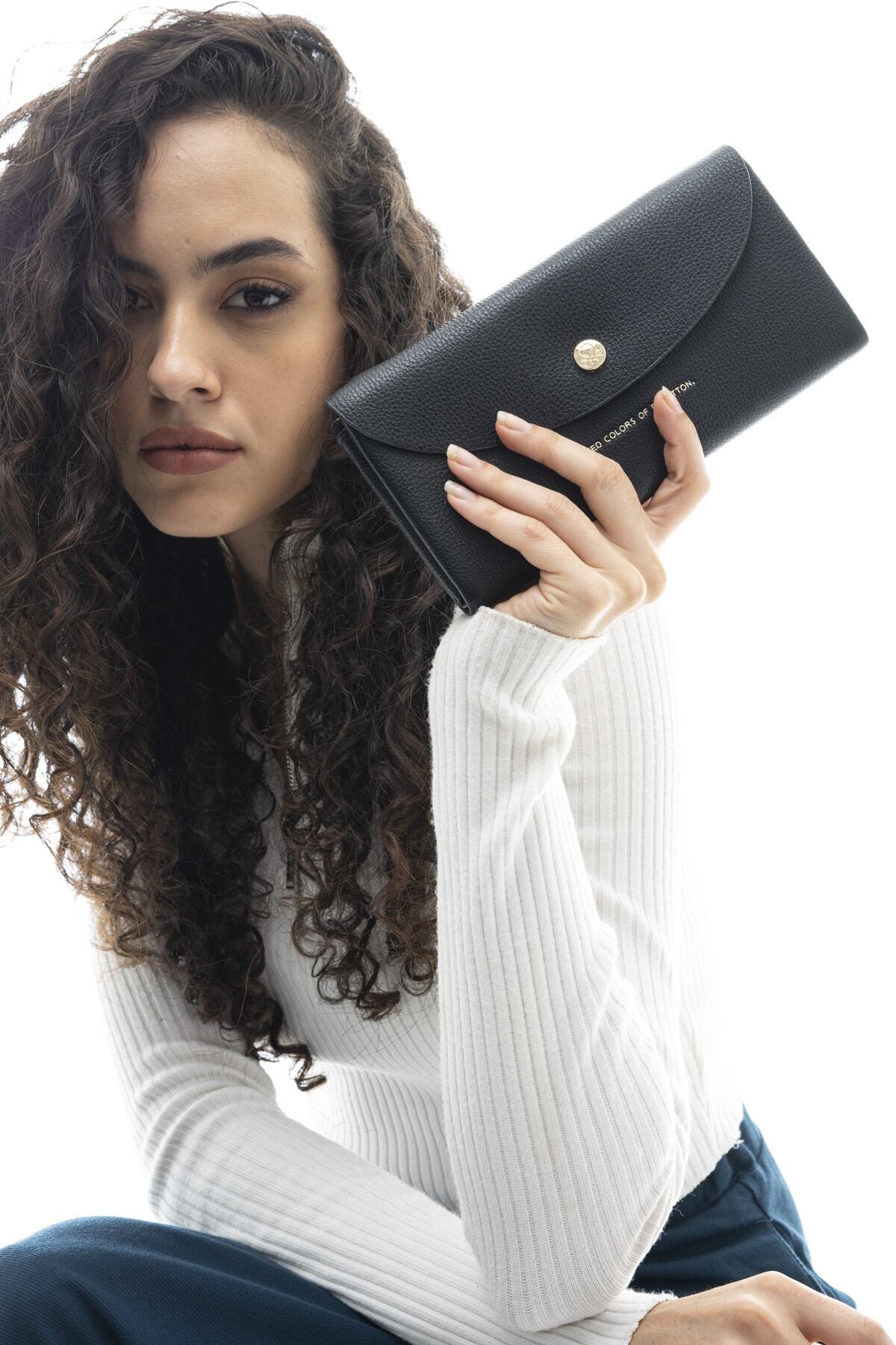 United Colors of Benetton Benetton Kadın Cüzdan Siyah Bnt556