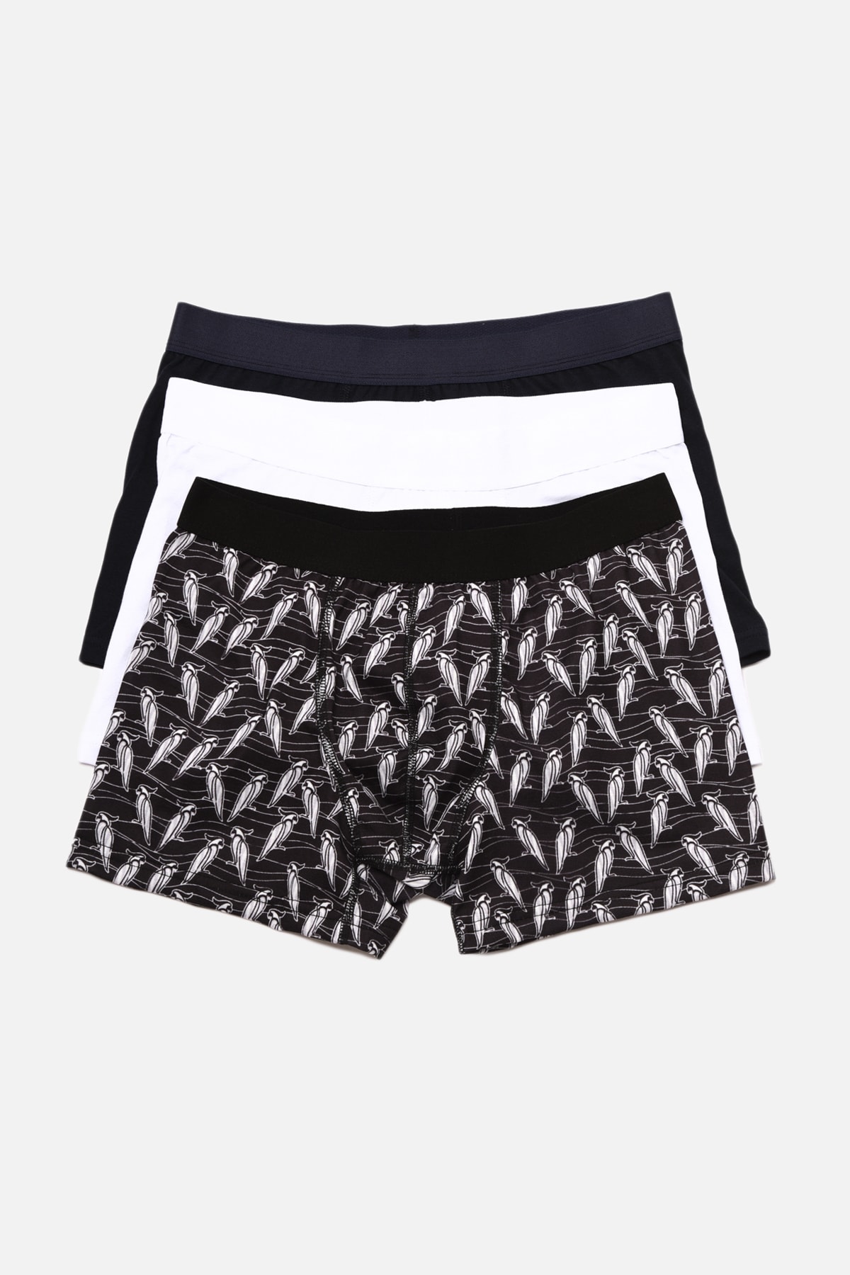 TRENDYOL MAN Çok Renkli Erkek 3'lü Paket Boxer TMNAW22BX0038