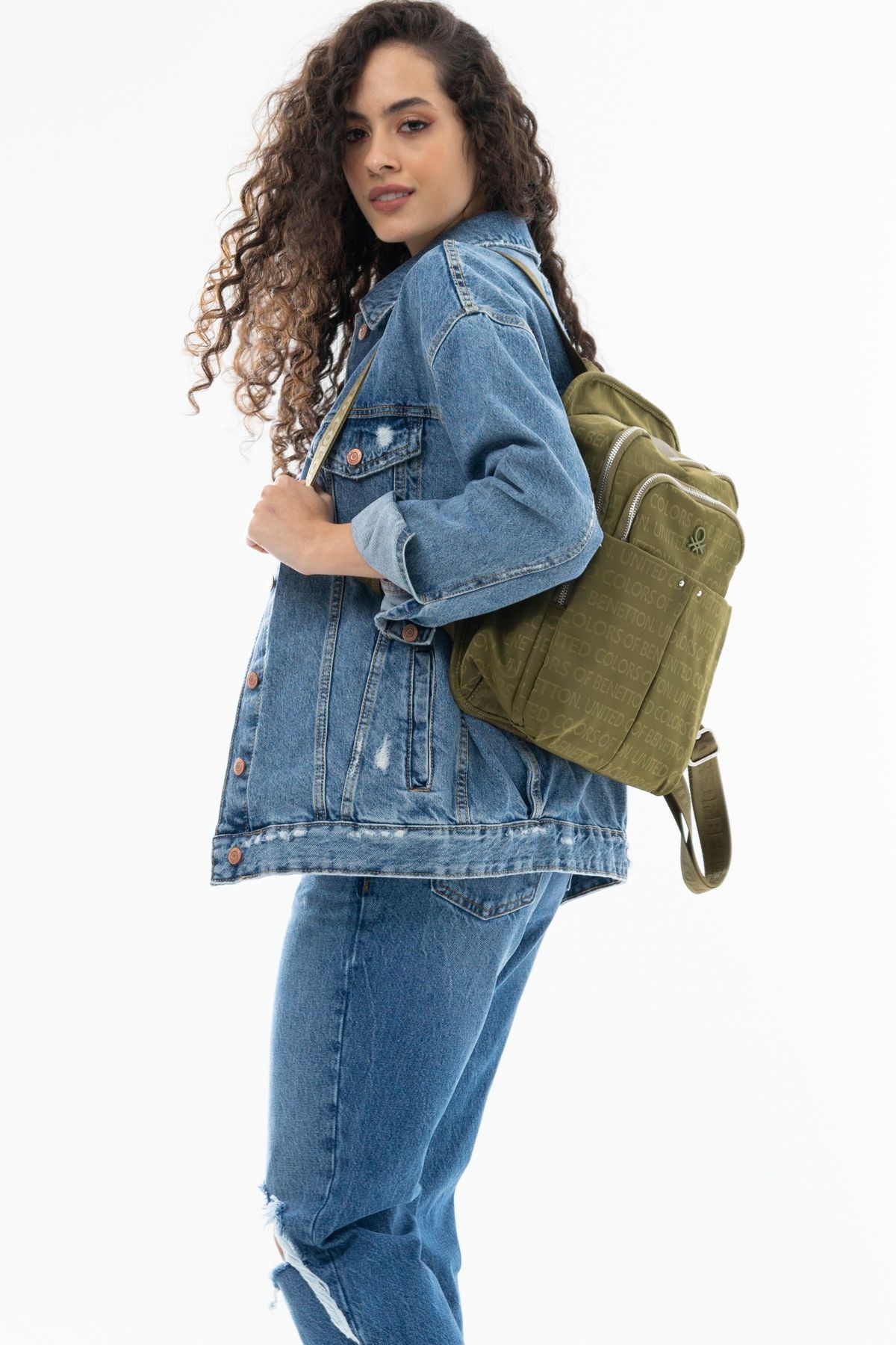 United Colors of Benetton Benetton Kadın Sırt Çantası Haki Bnt526
