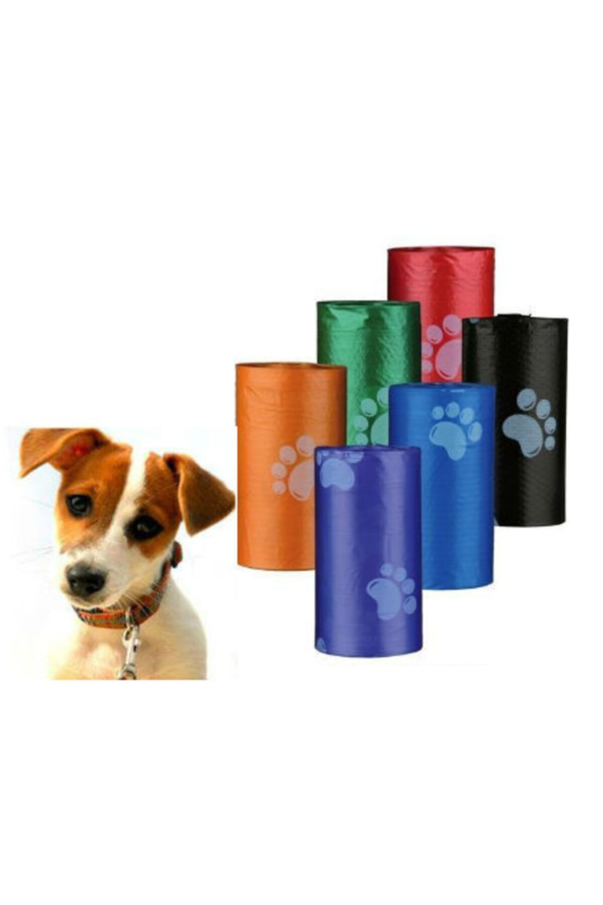 Aden Concept Evcil Hayvanlar Için Pati Desenli 3 Adet Kaka Poşeti