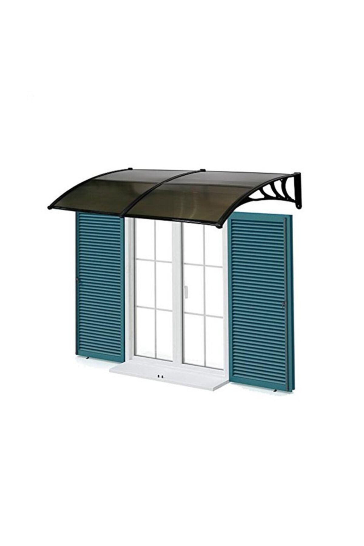 Sislon Kapı Üstü Pratik Sundurma 240 X 100 Cm Siyah