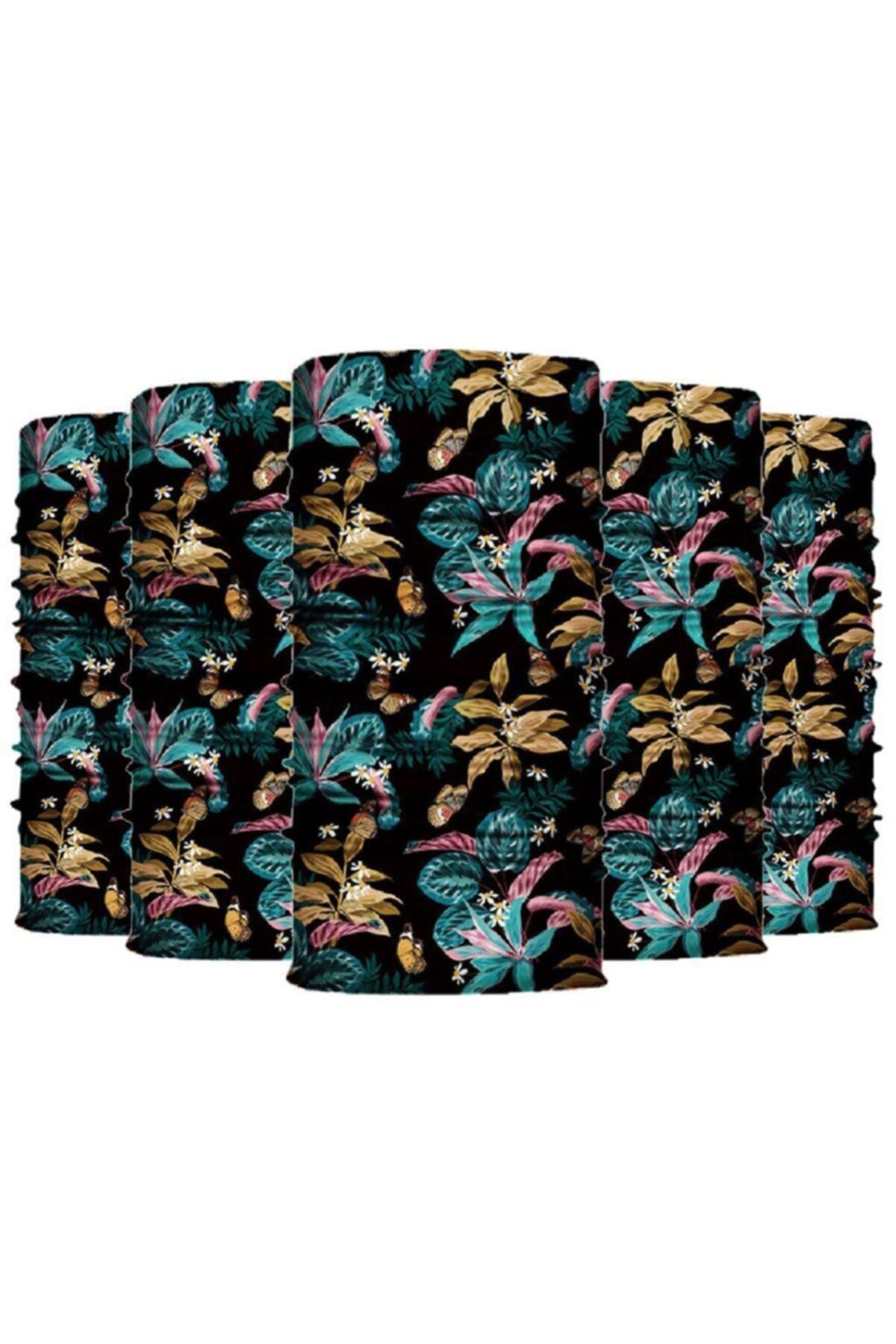 Knmaster Harvest Buff Bandana Boyunluk Maske Saç Bandı 5'li Paket