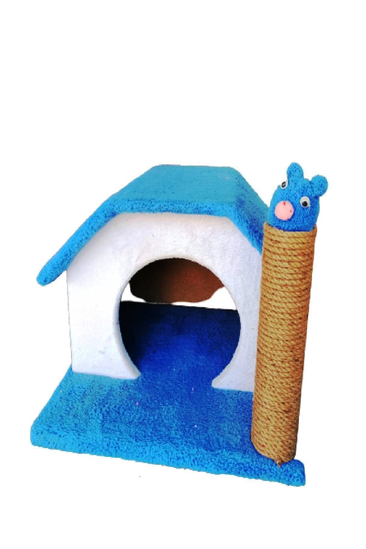 Lodipet Tek Katlı Kedi Evi Ve Tırmalama