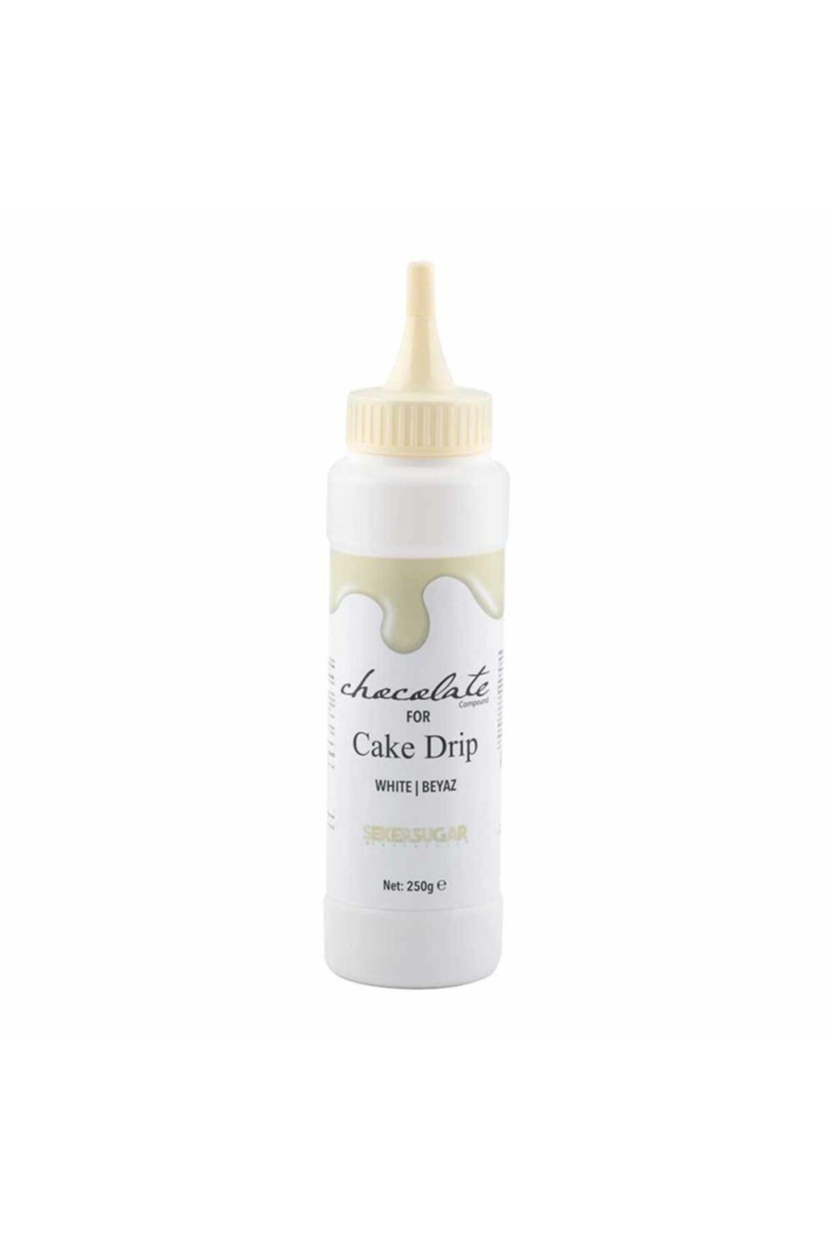 ŞEKER & SUGAR Şeker Sugar Cake Drip Çikolata 250 Gr Beyaz