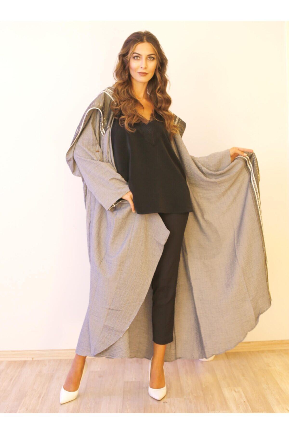Lagom.İstanbul Lagom Cadı Şapkalı Bohem Kadın Kaftan