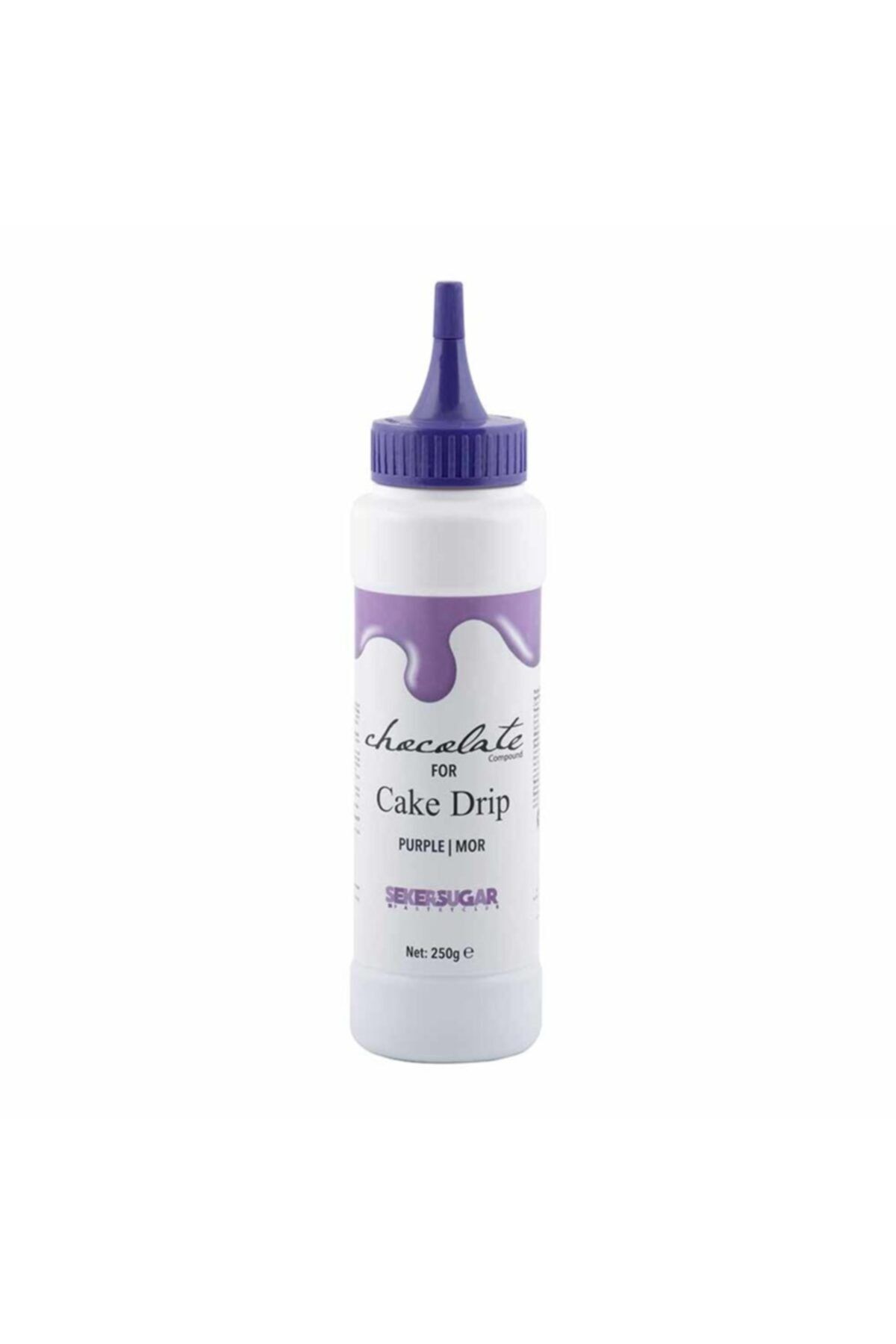 ŞEKER & SUGAR Şeker Sugar Cake Drip Çikolata 250 gr Mor