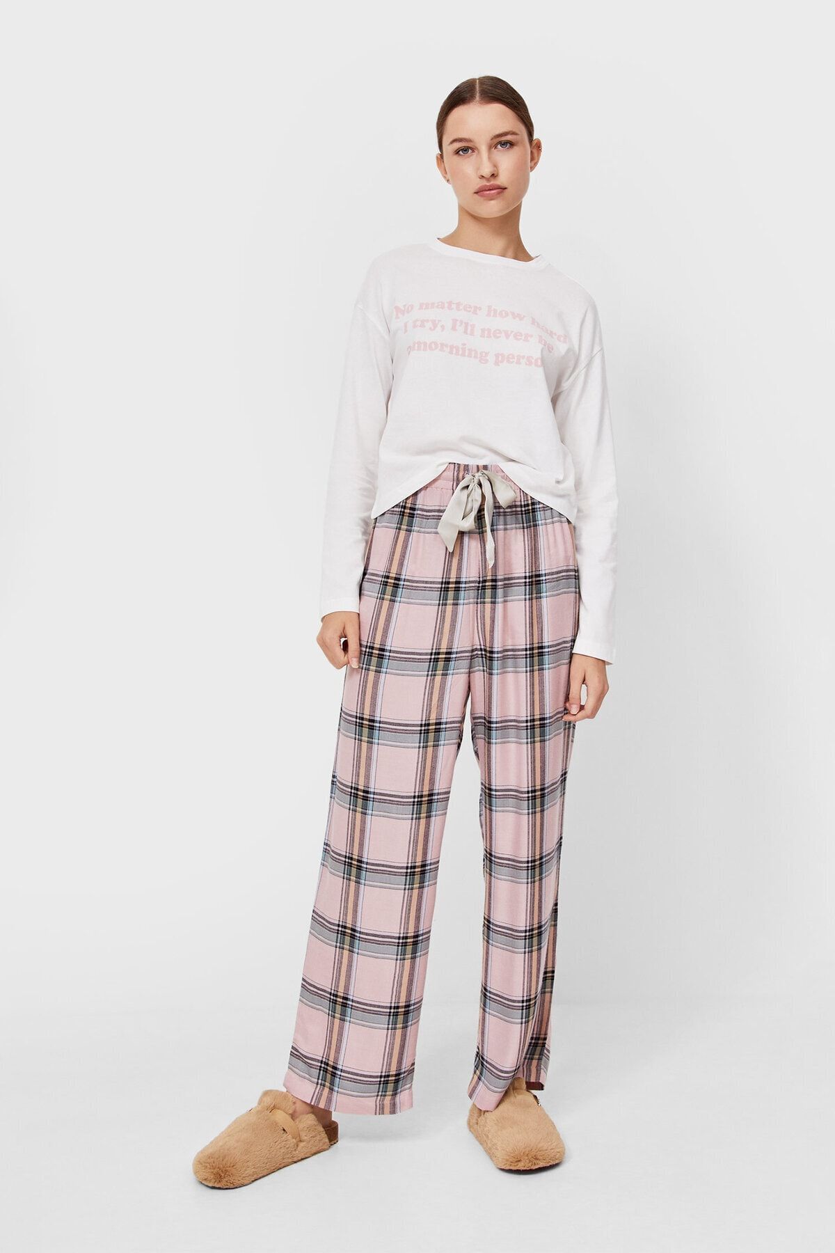 Stradivarius Uzun Kollu Pijama Üstü