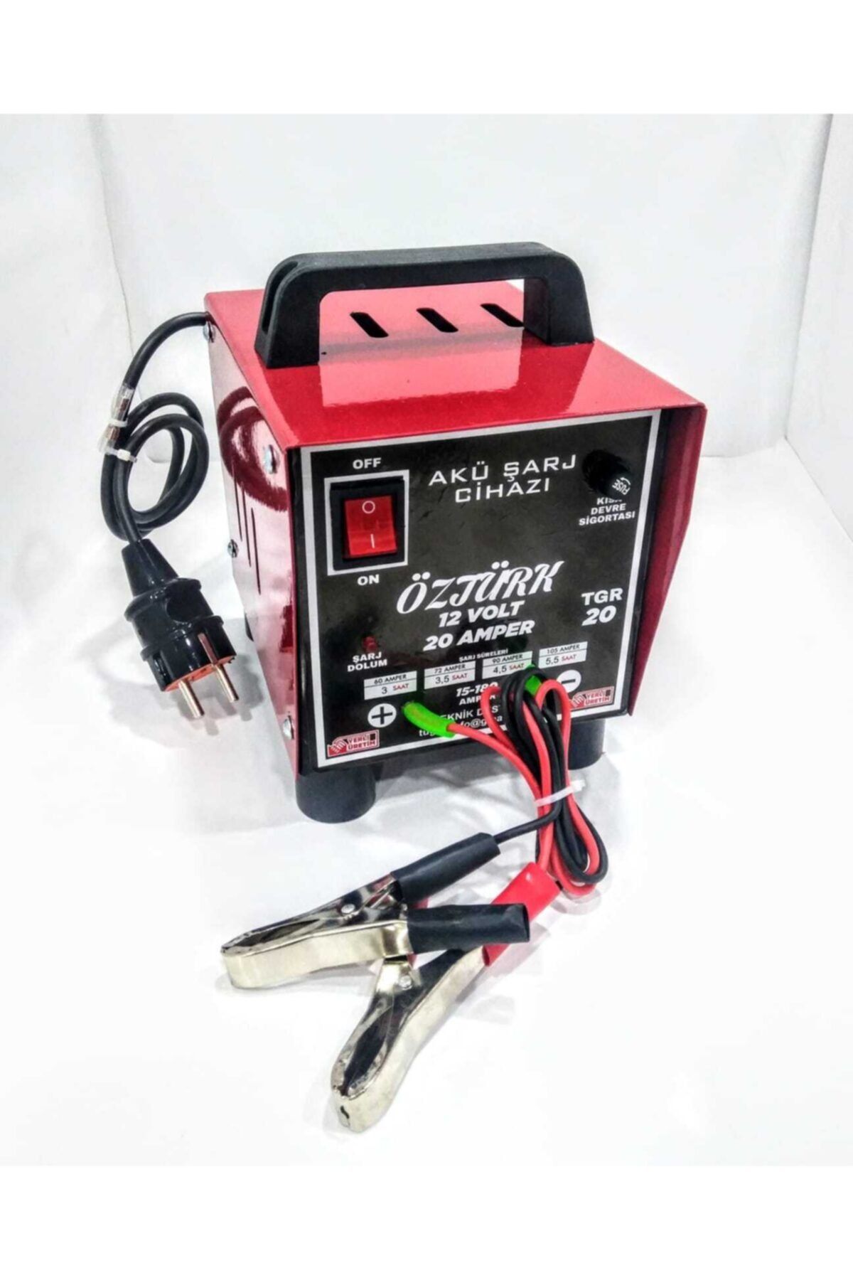 Öztürk Lefs Faturalı Garantili Akü Şarj Cihazı 12 Volt 20 A Yerli Üretim