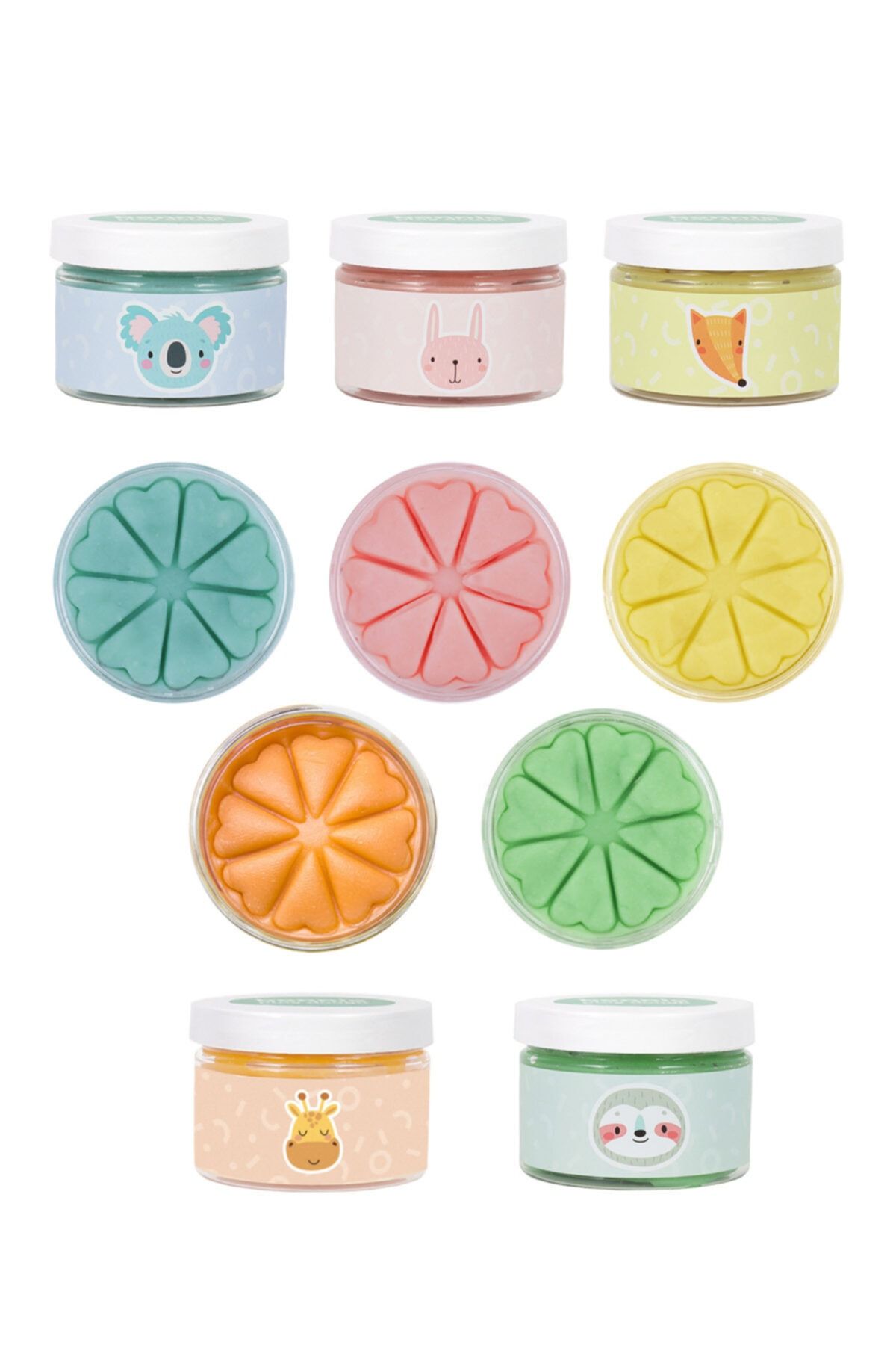 Bonnie Play Dough Doğal Oyun Hamuru 5'li Pastel Renk Seti 5x150 gr