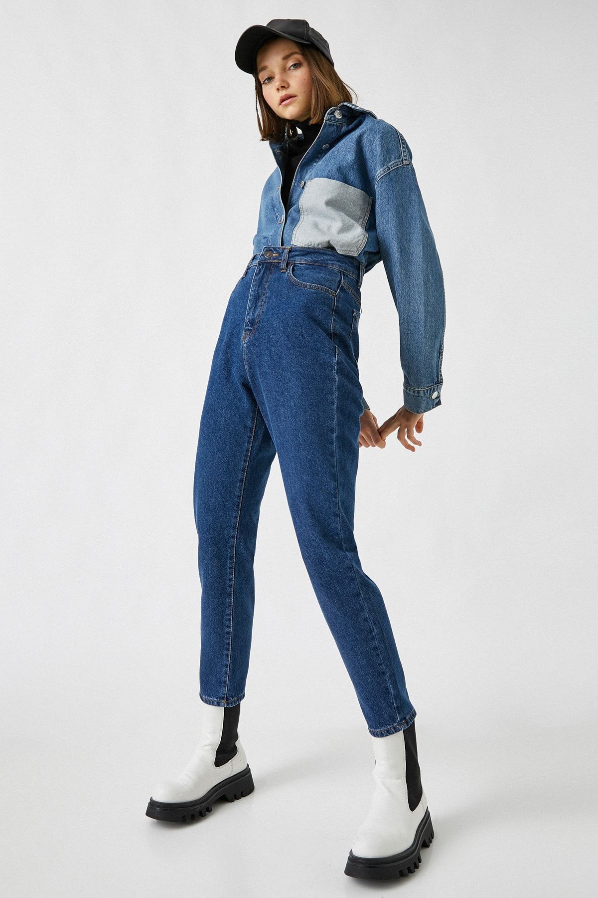 Koton Kadın Koyu İndigo Jeans 2KAK47065MD
