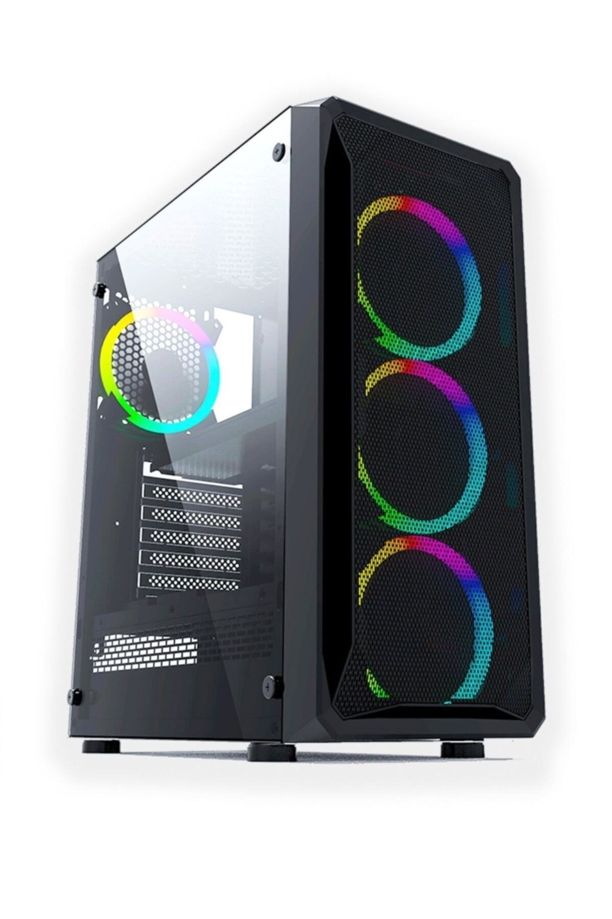 GAMEFORCE Xmesh 4x120mm Rainbow Fan Oyuncu Kasa