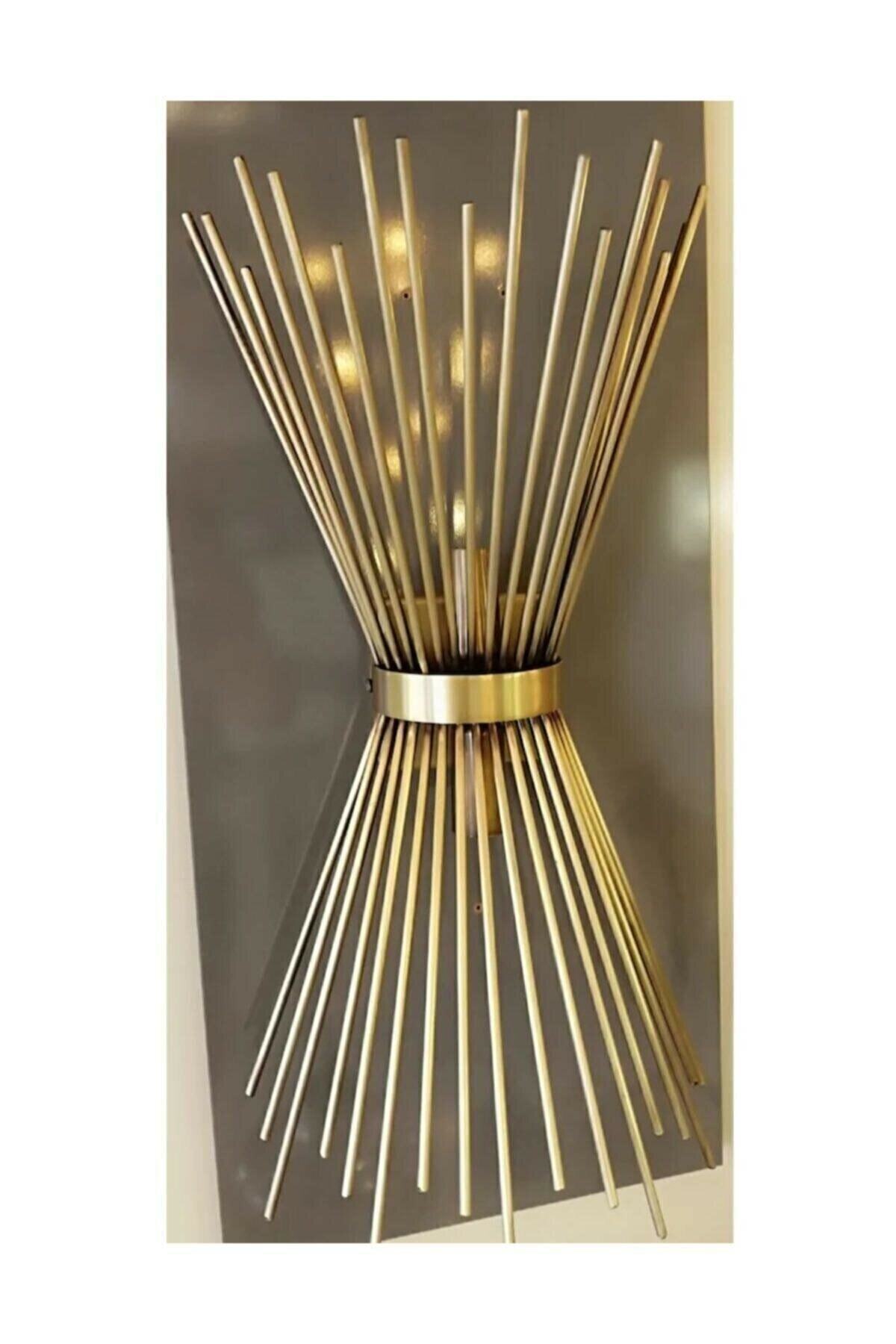 AGA KONSEPT Dekoratif Gold Retro Kirpi Duvar Aplik