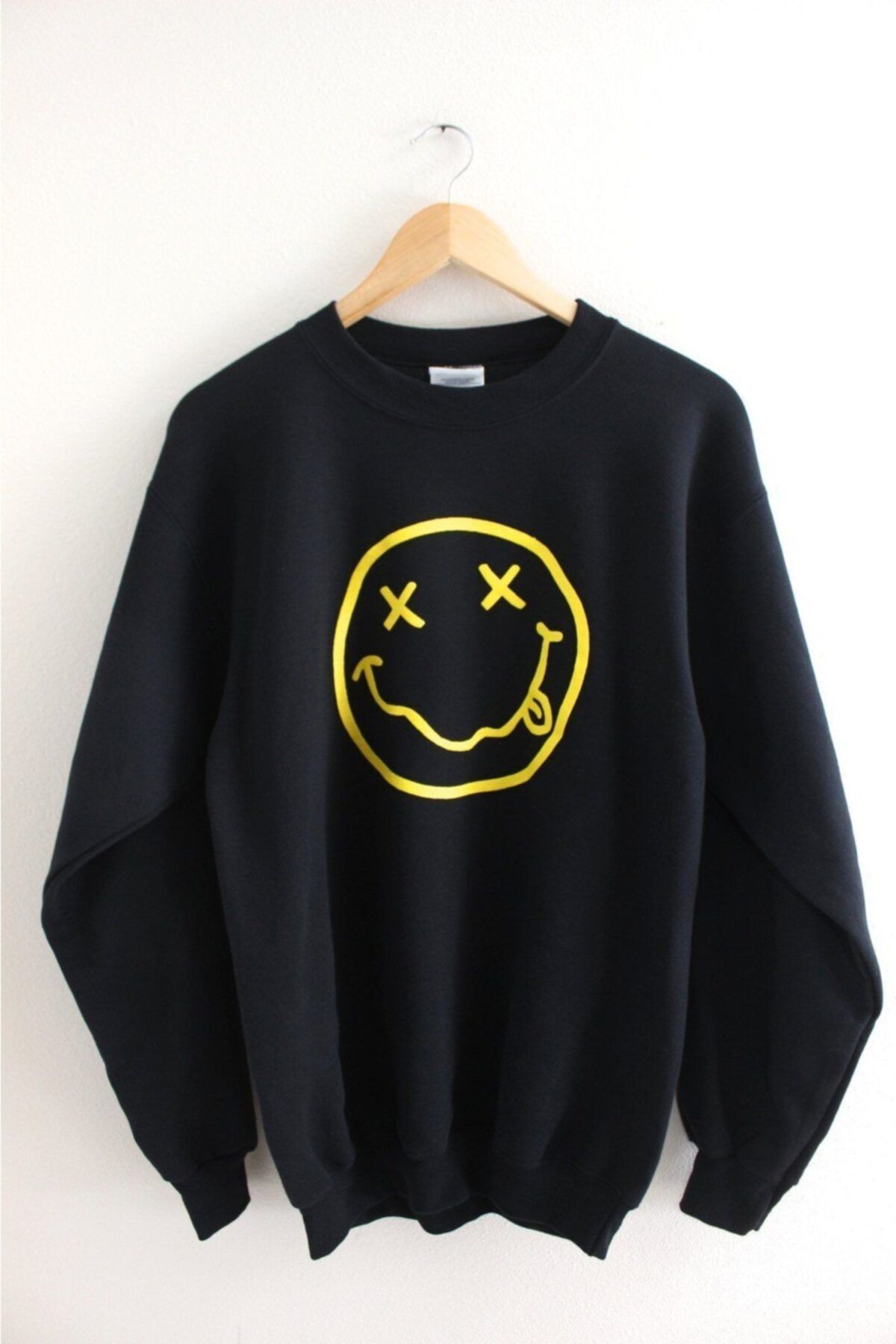 SARAÇ STOR Nirvana Baskılı Unisex Sweat (2 Iplik)