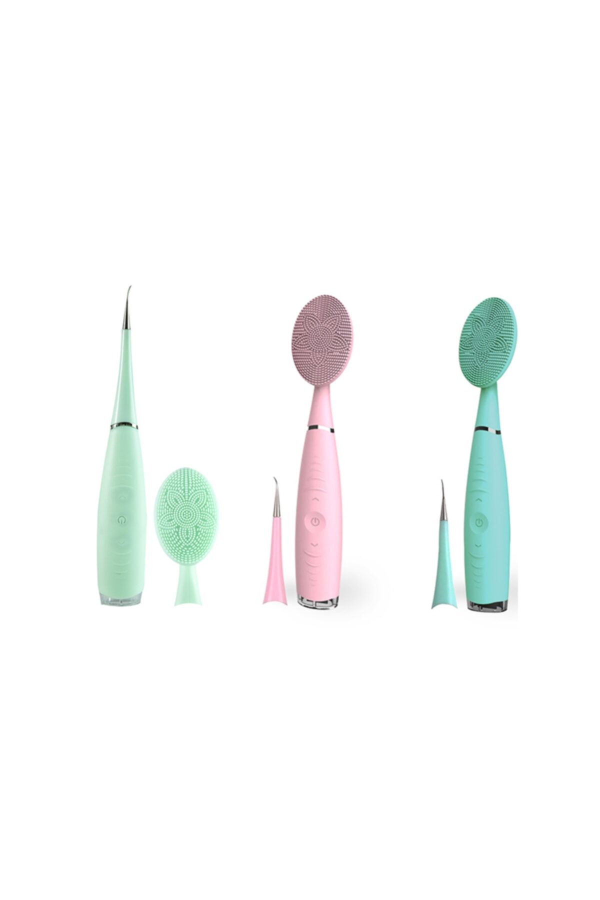 Mbois Yüksek Performanslı Titreşimli Yüz Temizleyici Ve Yüz Masaj Aleti Facial Brush 2 In 1 (mavi)