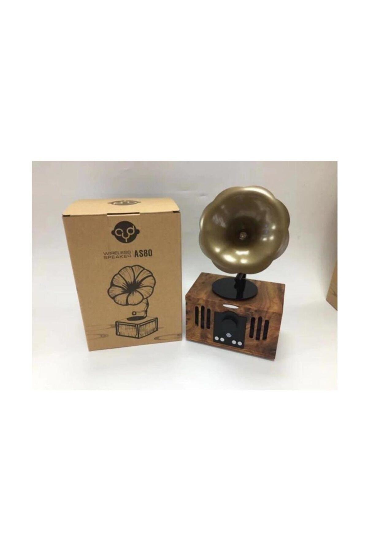 HavuzElektronik As80 Nostaljik Mini Dekor Retro Gramofon Bluetooth/usb/fm Radyo