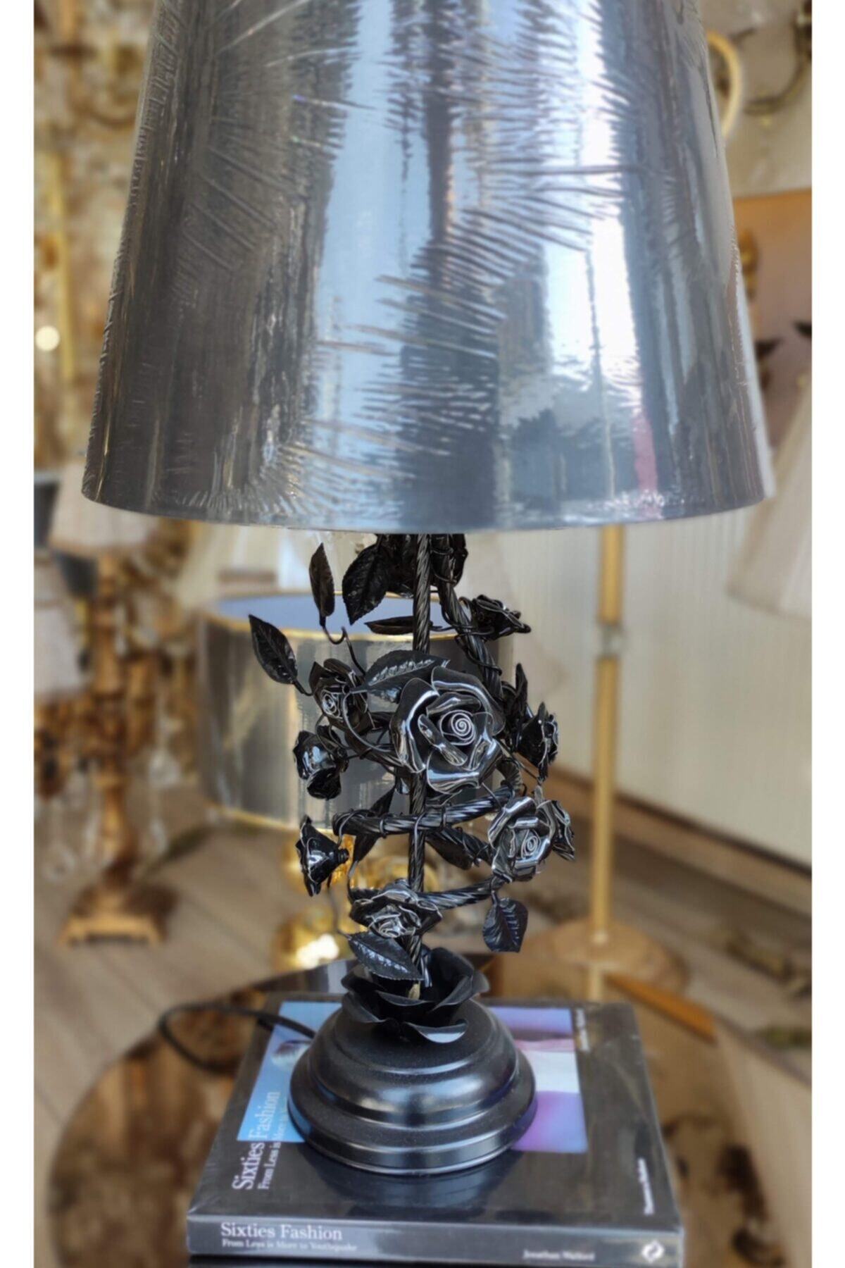 AKAY KRİSTAL AVİZE Siyah Abajur