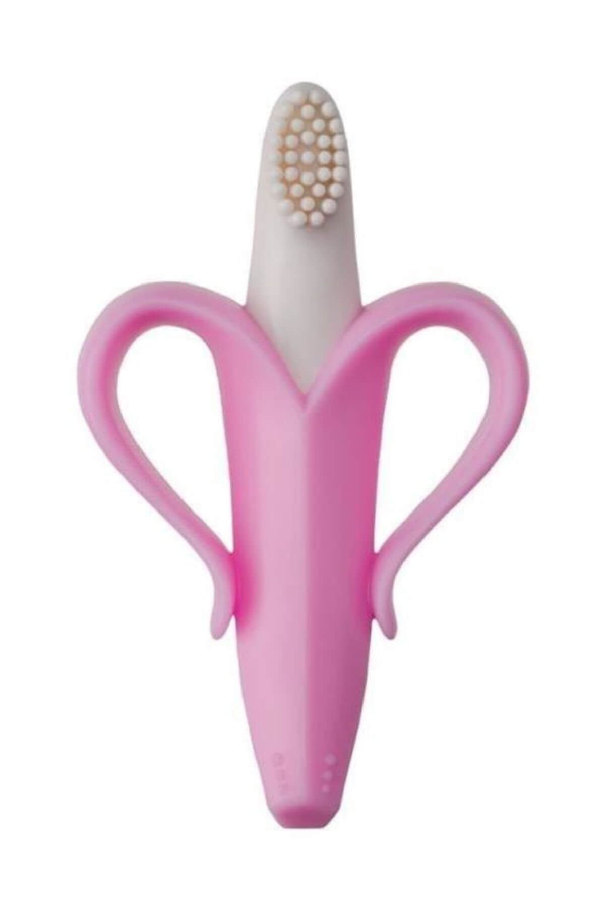 Baby Banana Diş Kaşıyıcı Diş Fırçası Pembe Muz 201502