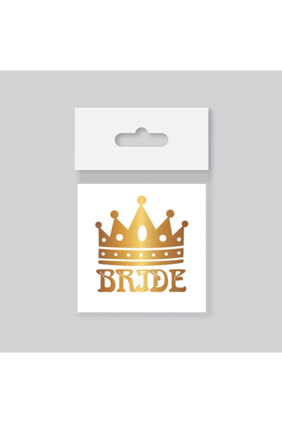 Samur Tekli Bride Tattoo Model 7 Altın Yaldız 5,5 cm X 5,5 cm Geçici Dövme