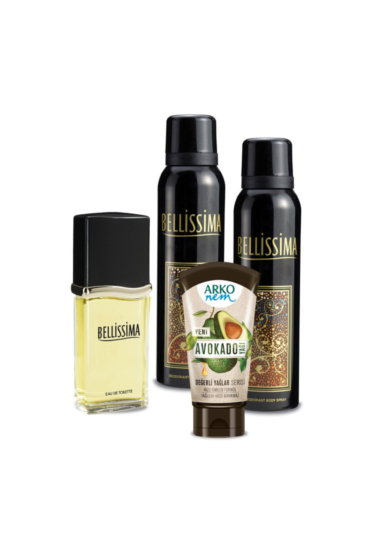 Bellisima Bellissima Edt 60ml Ve Deodorant 2x150ml Ve Arko Nem Avokado Krem 60ml