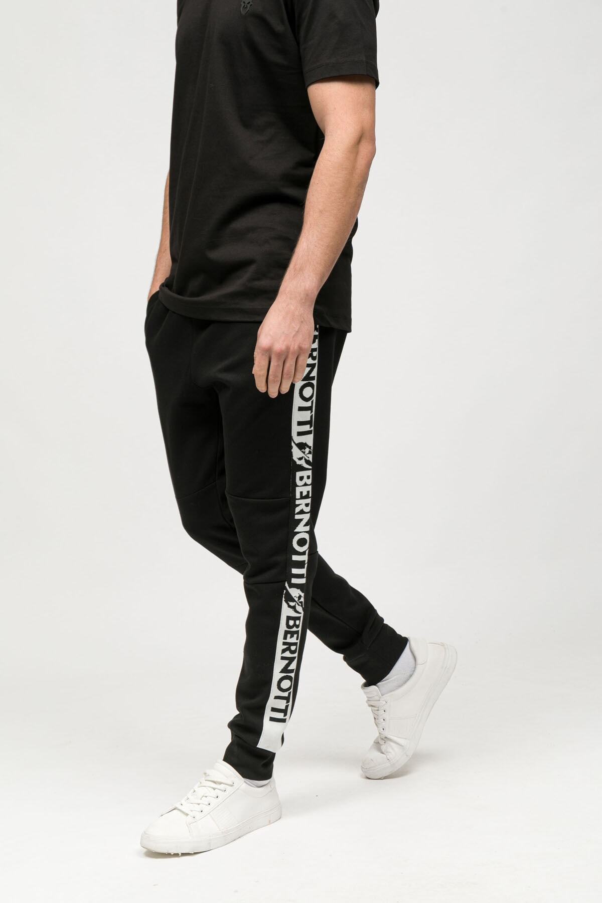 BERNOTTİ79 Erkek Siyah Eşofman