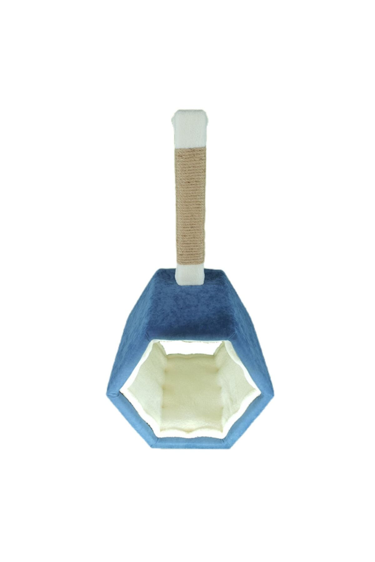 BOTAR Hexagon Kedi Evi Tırmalama Tahtası - Mavi