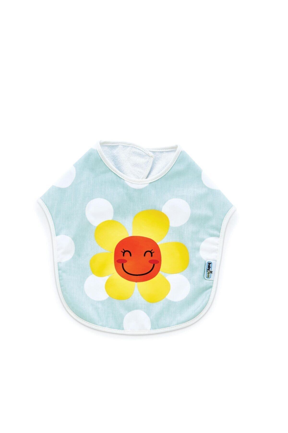 Babyjem Puanlı Baskılı Mama Önlüğü 502 Mavi
