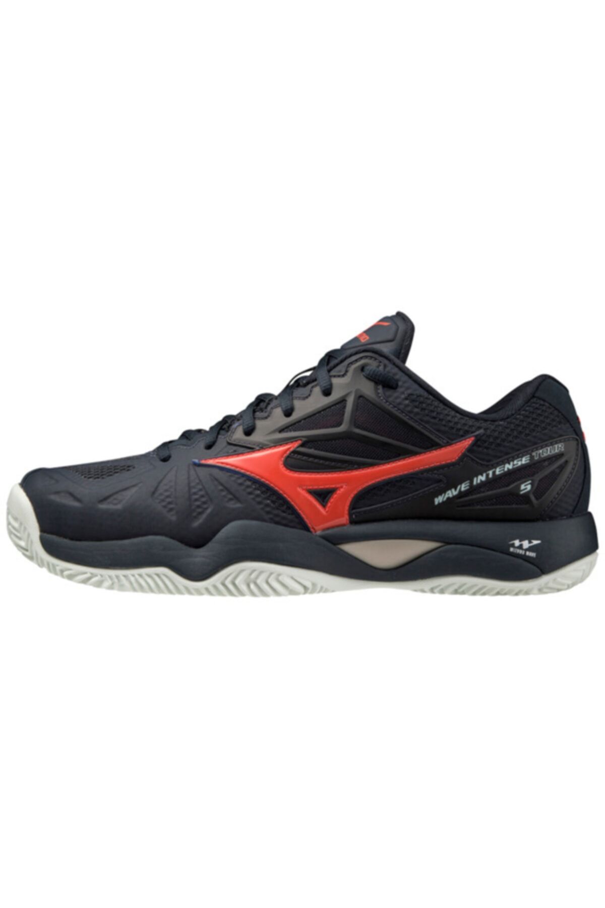 MIZUNO Wave Intense Tour 5 Cc  Erkek Tenis Ayakkabısı Siyah/Kırmızı