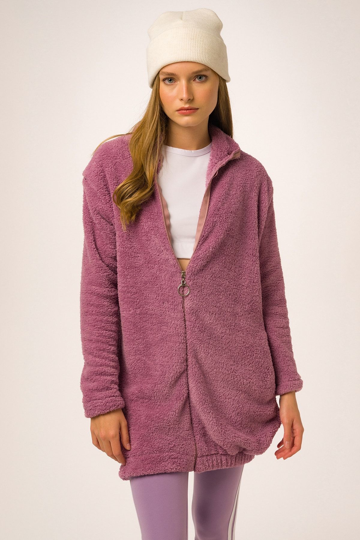 Runever Kadın Peluş Sweatshirt 1173