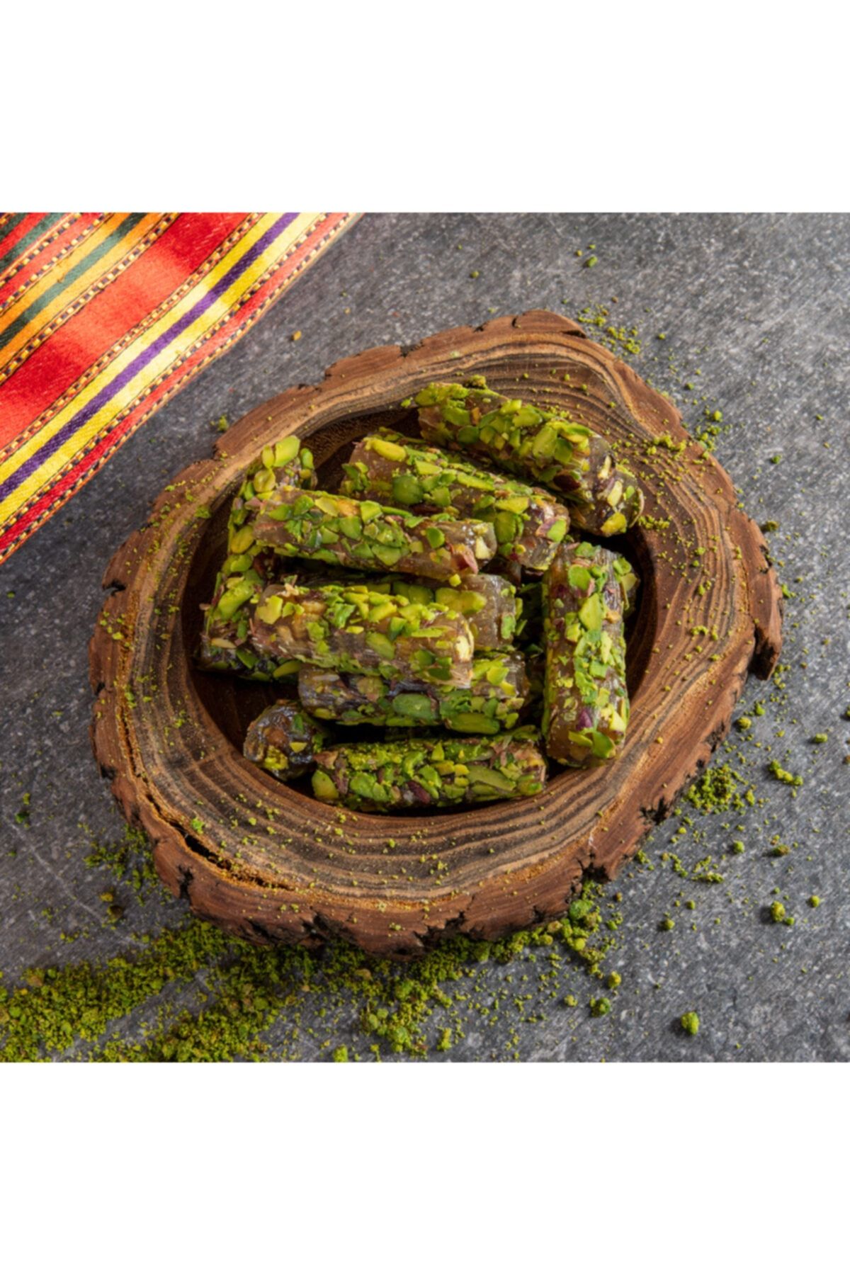 NEFİSSO Fitil File Fıstıklı Lokum - 500 Gr