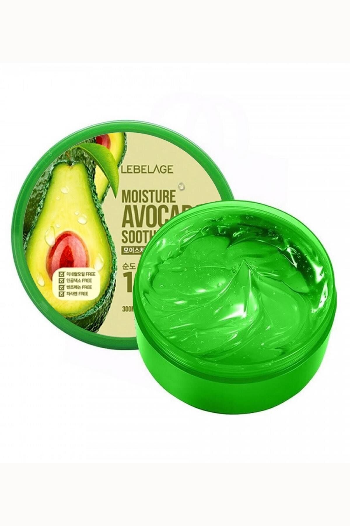 LEBELAGE Yüz Ve Vücut Için Besleyici,nemlendirici,yatıştırıcı %100 Doğal Avocado Özü Soothing Gel Krem 300ml