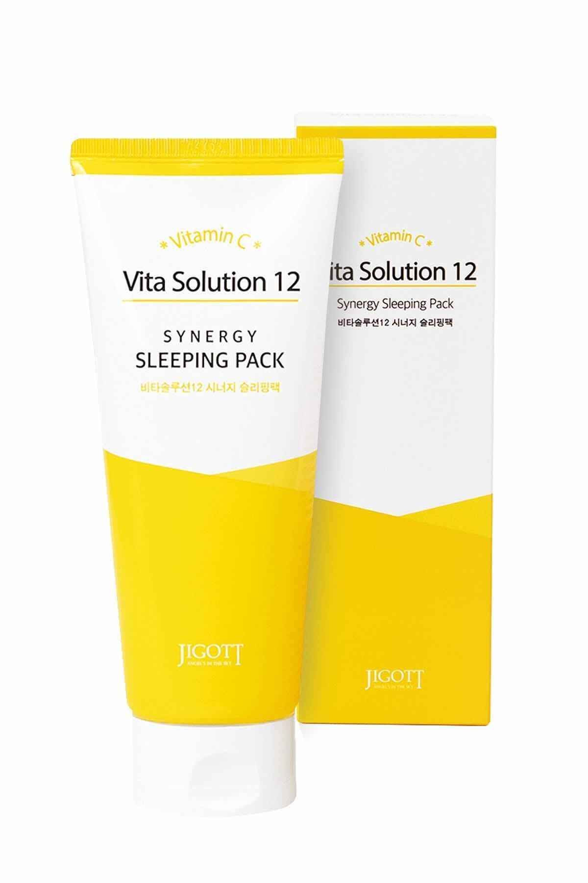 Jigott Aydınlatıcı Ve Antioksidan Etki Vitamin C Uyku Maskesi Vita Solution 12 Synergy Sleeping Pack