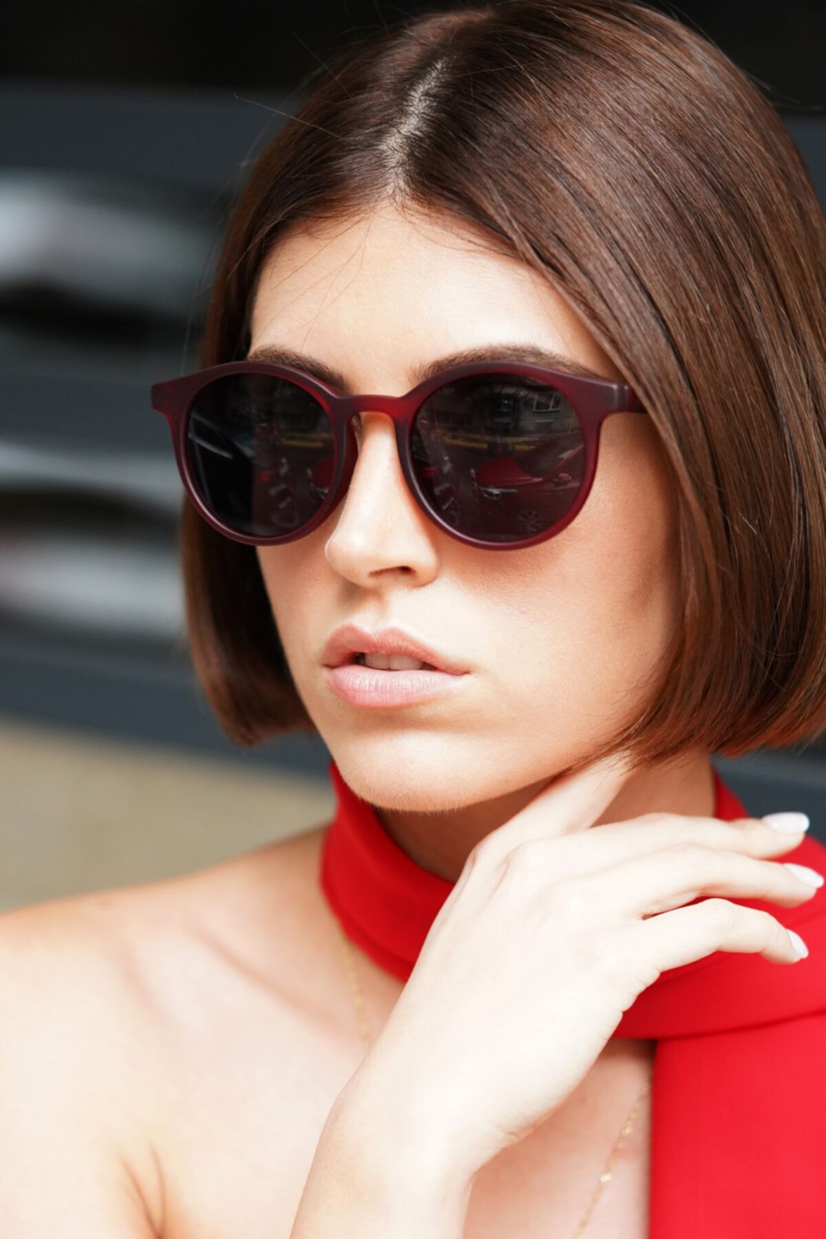 Babafiyatlar Sky Bordo Unisex Güneş Gözlüğü
