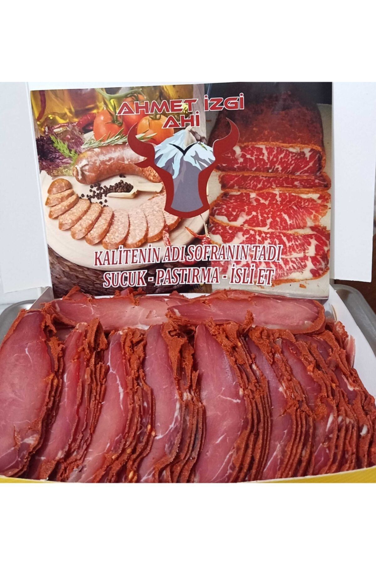 ahmetizgiahi Dana Yağsız Sırt Kontrfile 1000 gr Pastırma