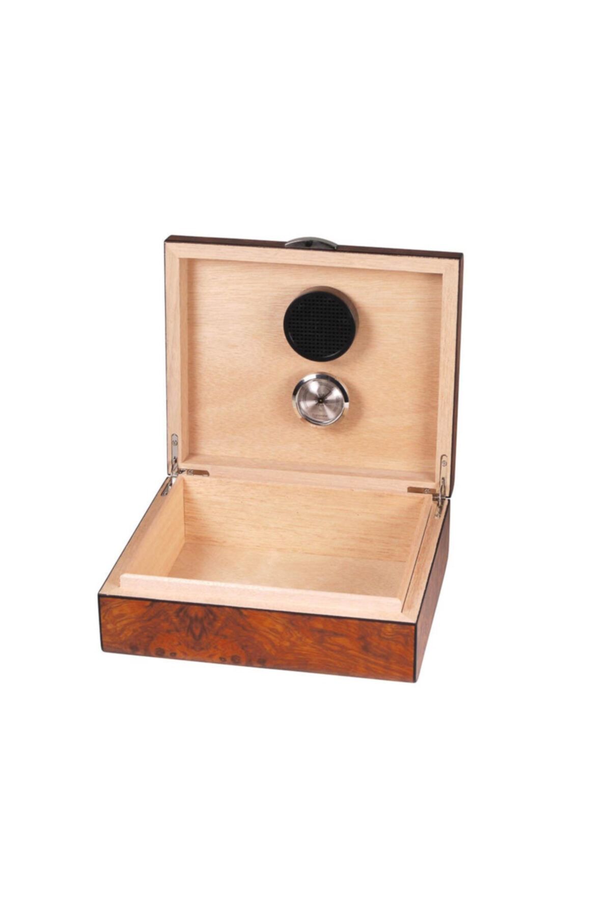 Hauser Humidor Açık Kahve Ahşap Baskı Puro Kutusu