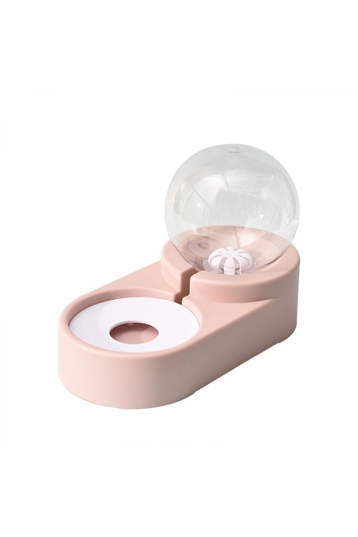DREAM VEGA Mikopet Round Kedi Köpek Mama Su Kabı-pembe