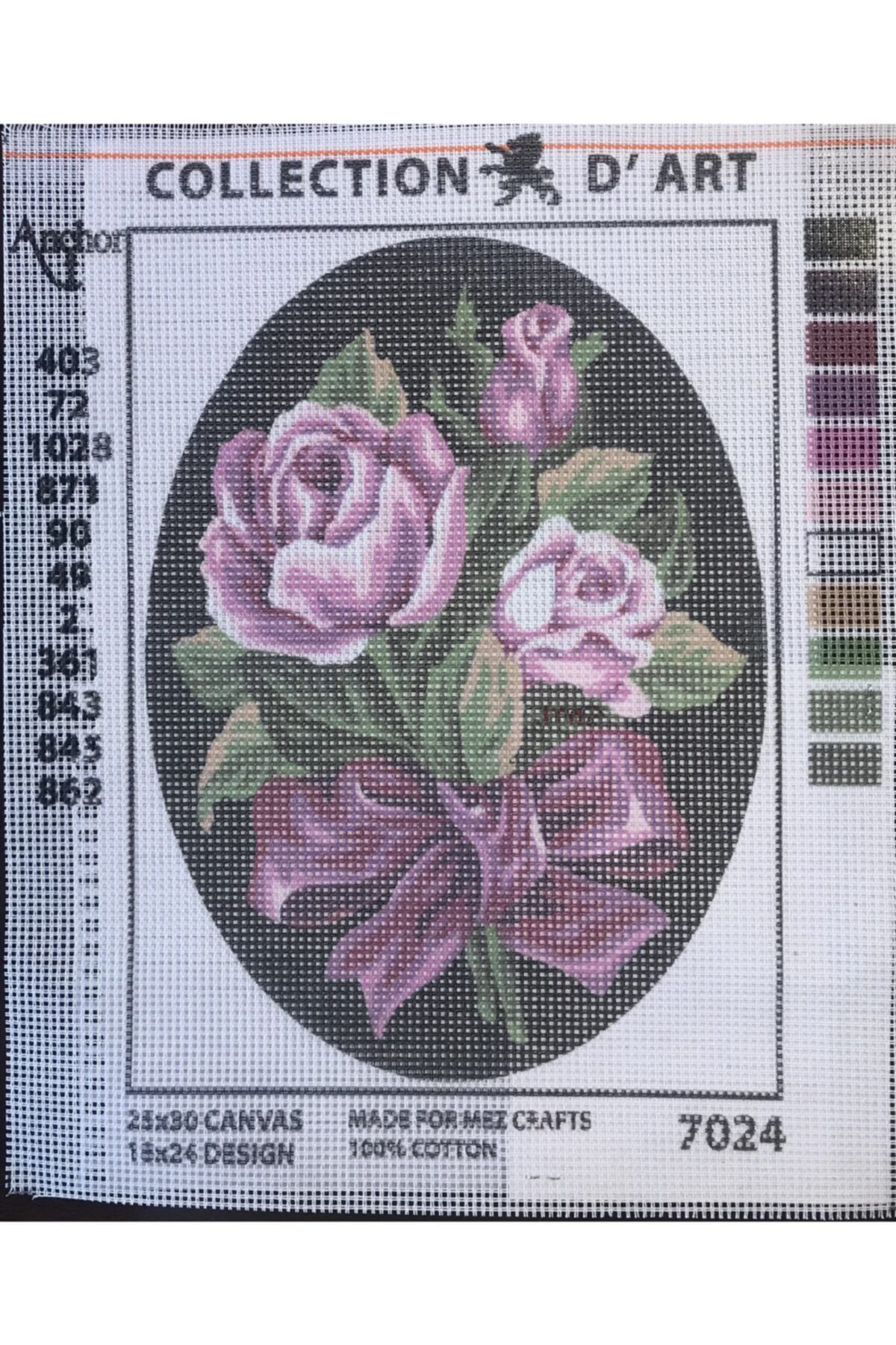 AduHome 18*24cm Collection D’art 7024 Baskılı Işlenmemiş Goblen Pano Etamin