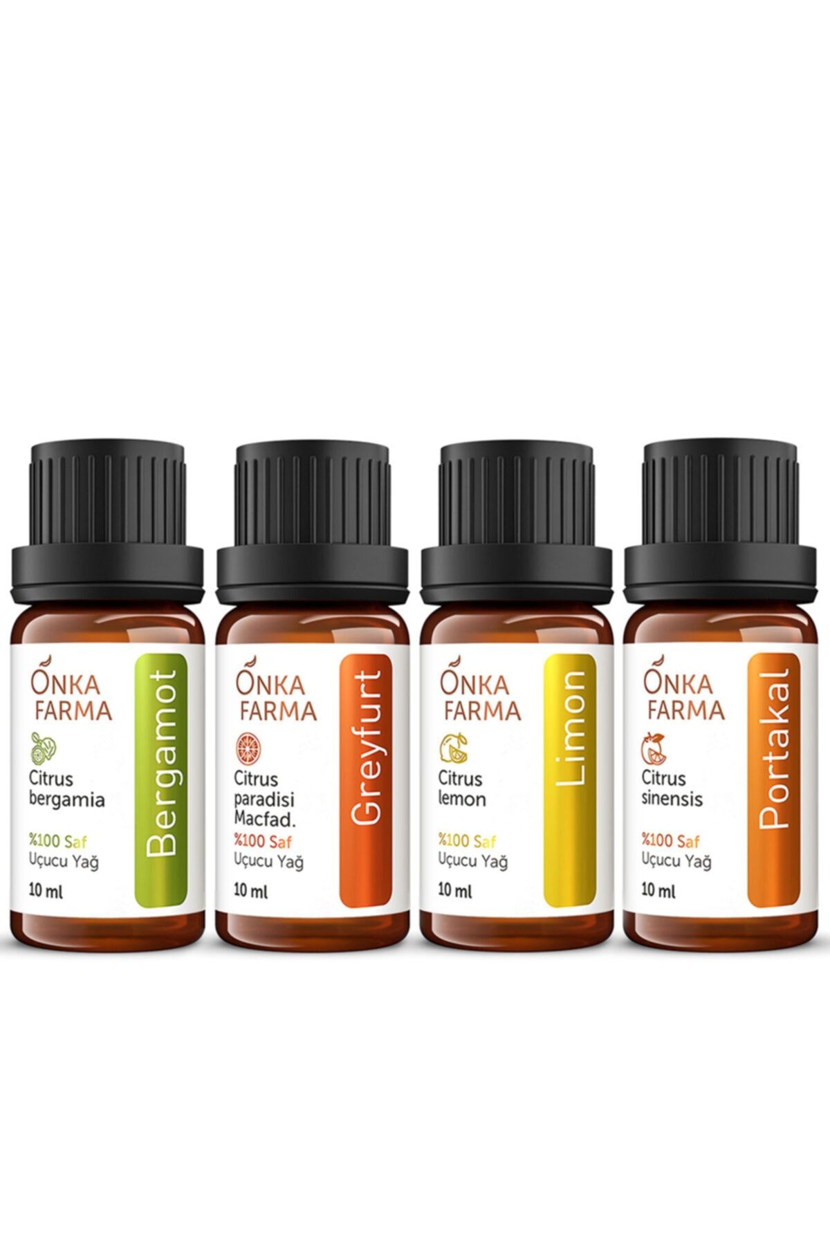 OnkaFarma Onka Farma Akdeniz Serisi Bergamot, Portakal, Limon, Greyfurt Yağı 10 ml