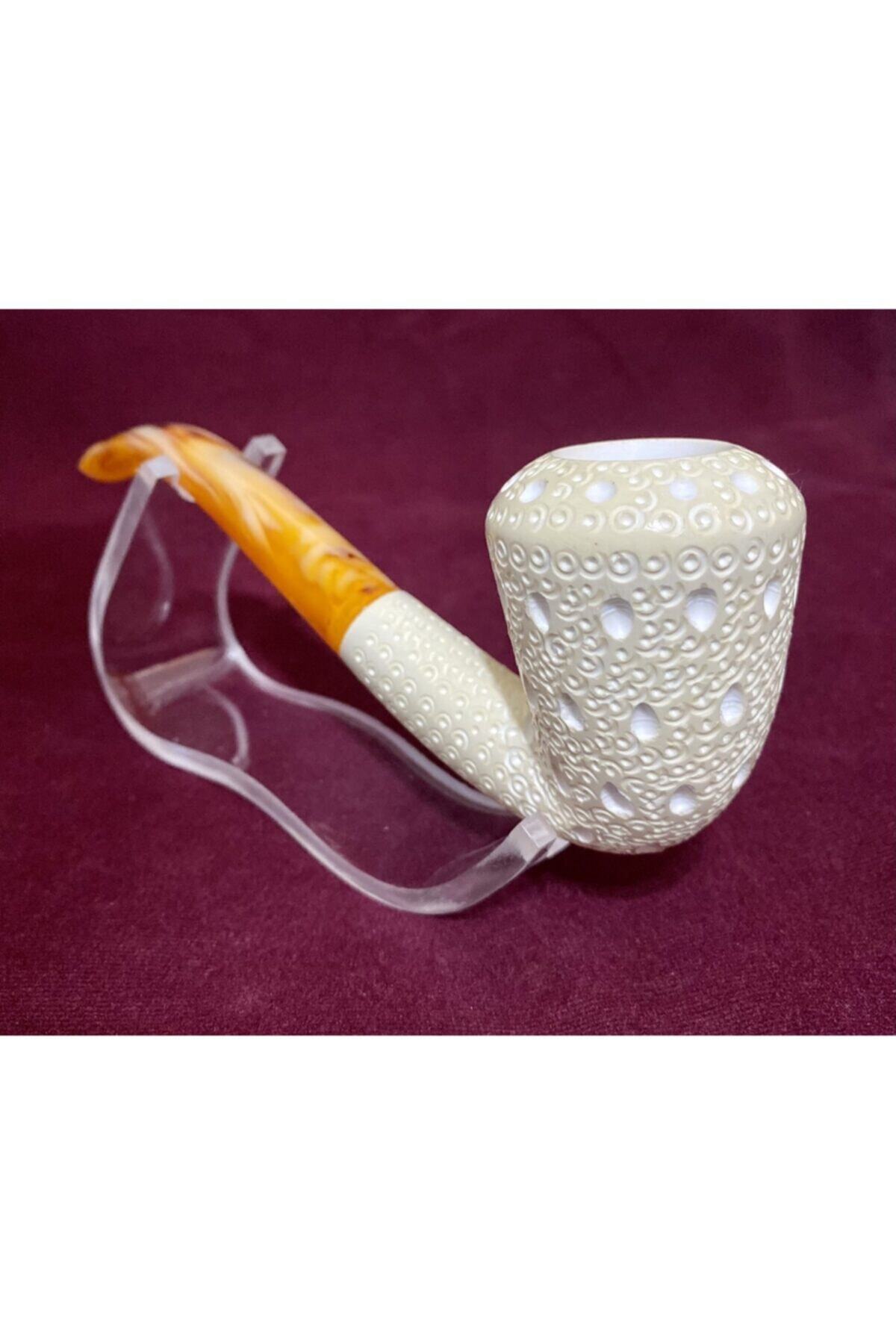 AKTAS Lületaşı %100 El Yapımı Özel Işleme Günlük Kullanıma Uygun Pipo 16*6cm