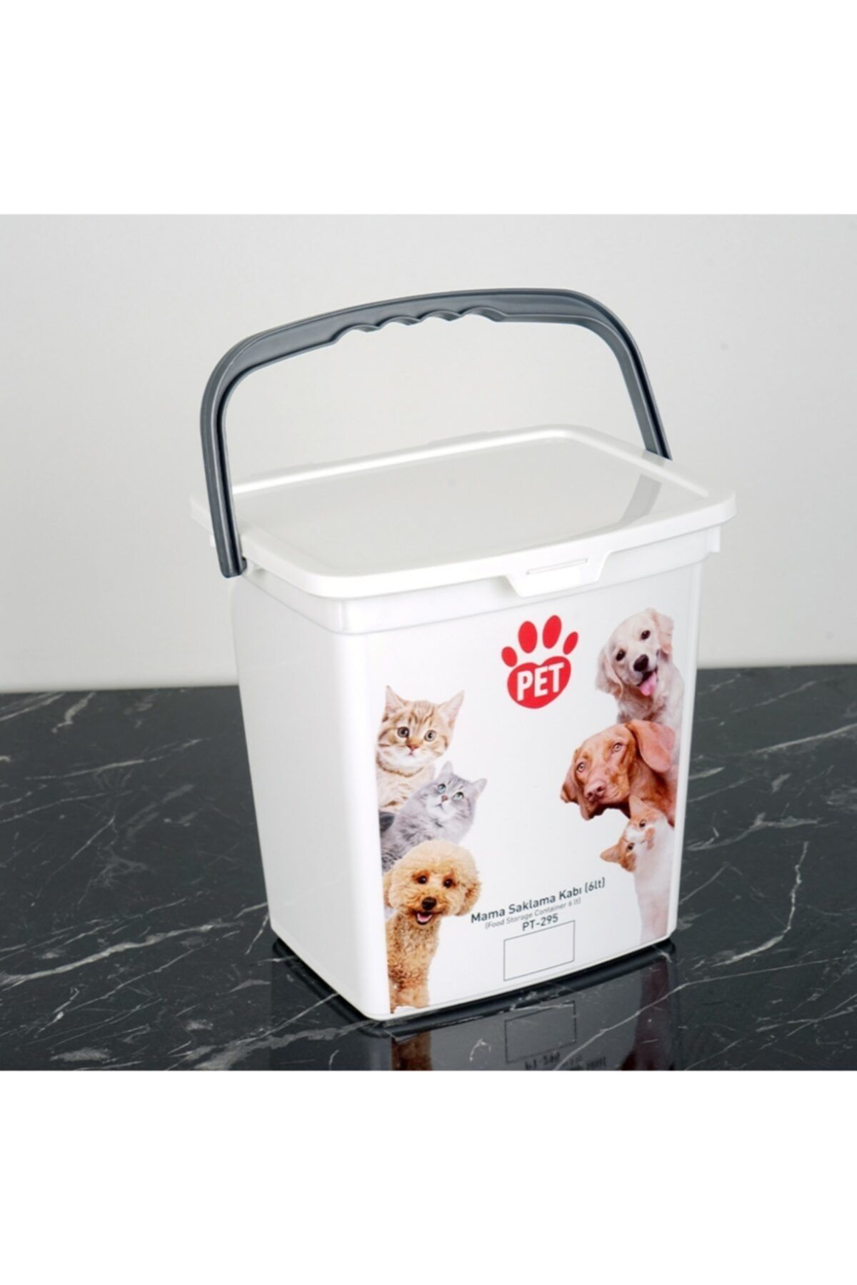 Scala Store Pet Evcil Hayvan Kedi Köpek Kuru Mama Saklama Kabı 6 Lt