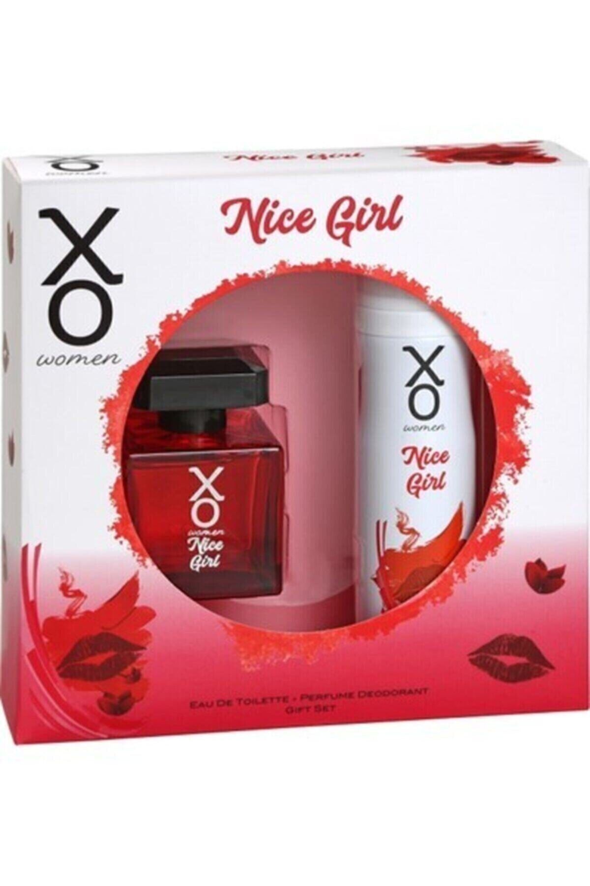 Xo Orıjınal Nice Girl Kadın Parfüm Seti 100 Ml Edt + 125 Ml Deodorant For Women