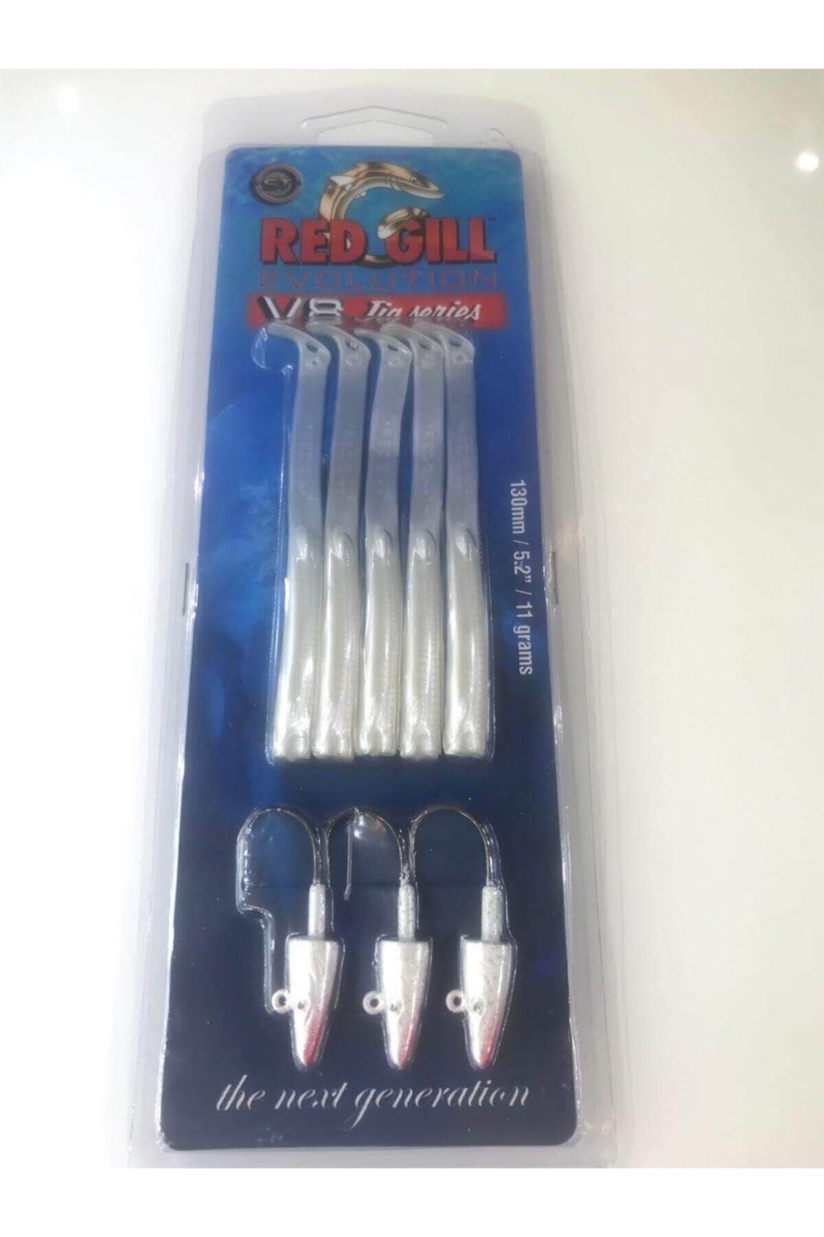 RED GILL V8 13cm 11gr Silikon Yem