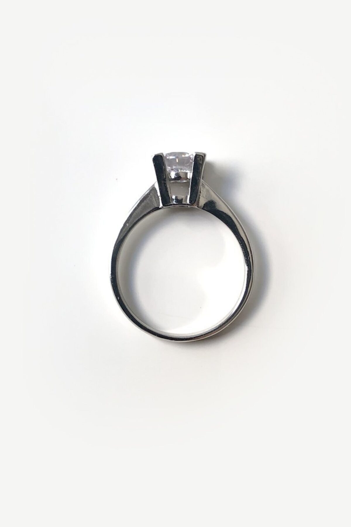 Teen Jewellry Silver Tektaş Çelik Yüzük