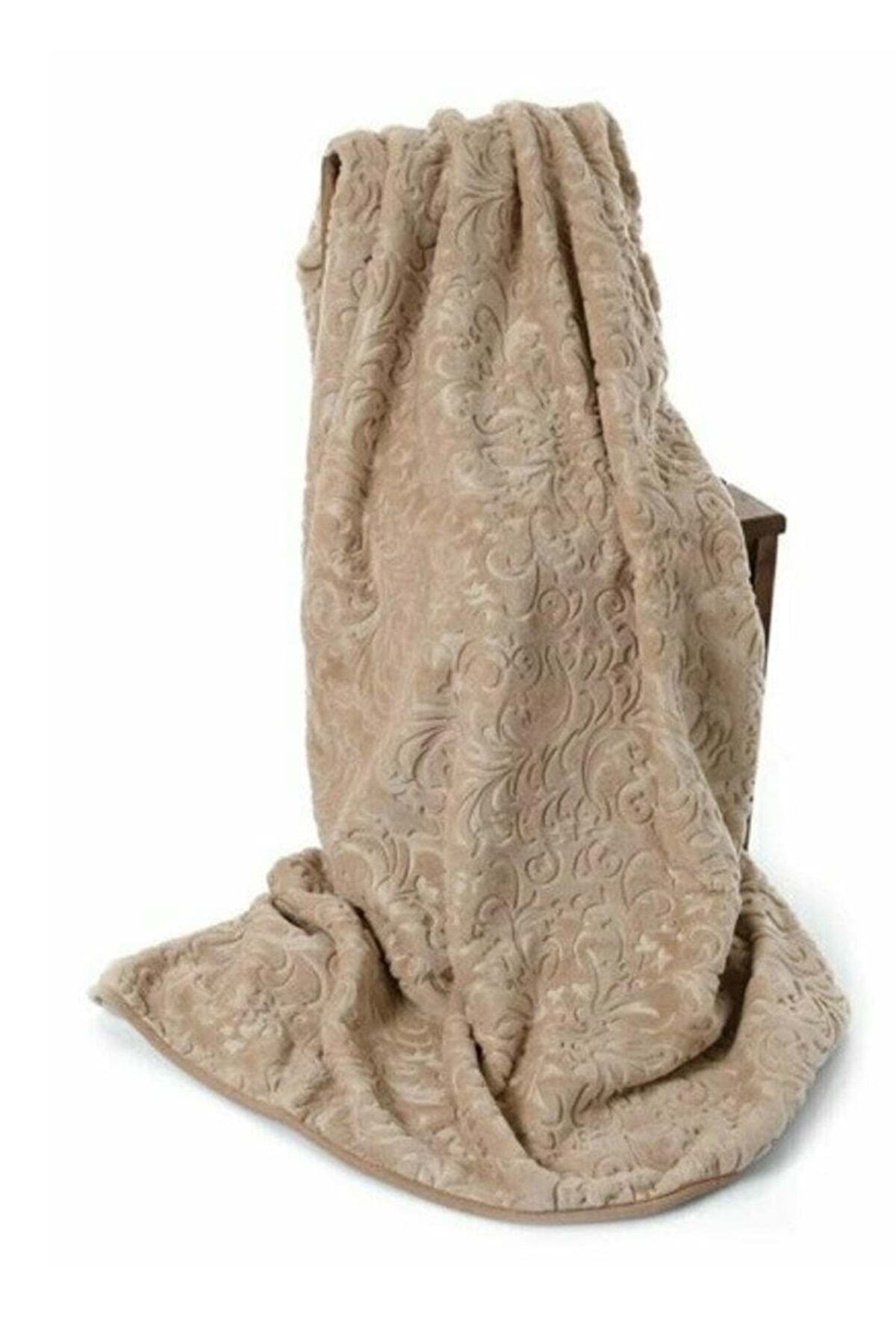 Özdilek Trendy Embos Çift Kişilik Battaniye (220x240)-kahve