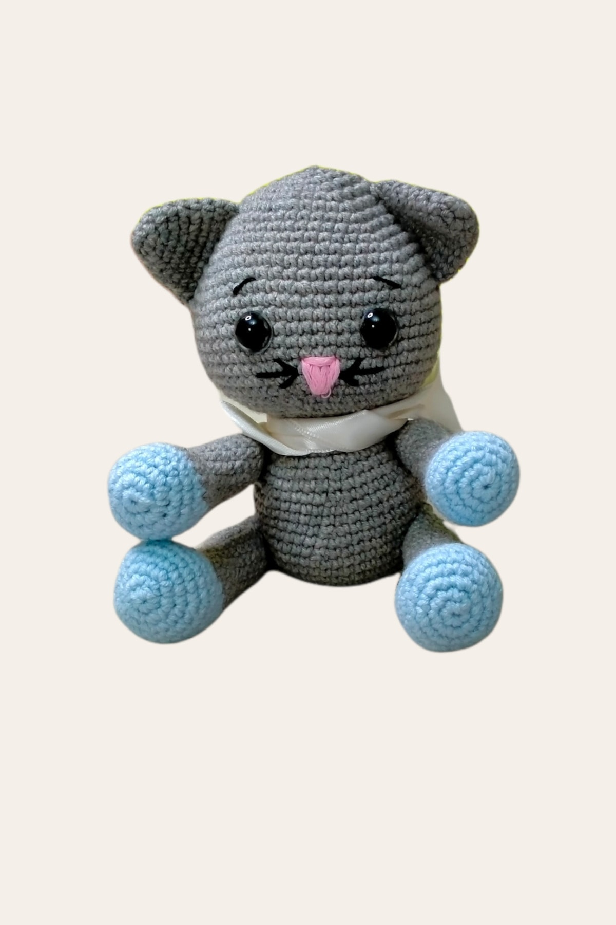 TRENDBUTİK Kedi Amigurumi Bebek